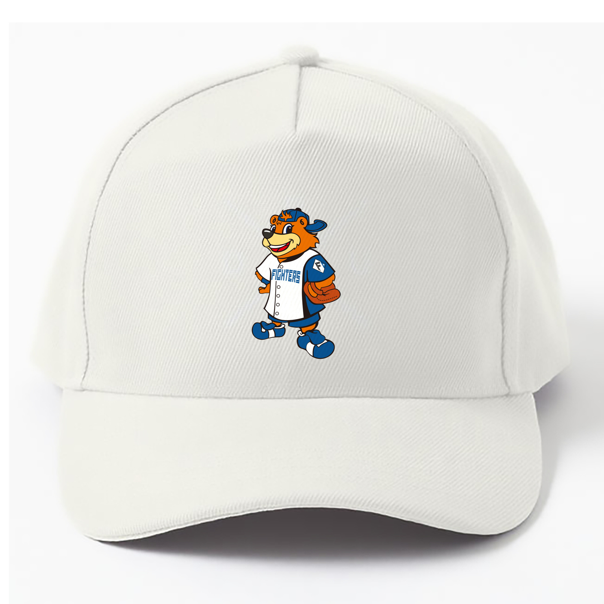 HOKKAIDO NIPPON-HAM FIGHTERS MASCOT CUBBY THE BEAR 2022 Logo - ベースボールキャップ ・ 綿100％ ・ 男女兼用 ・ スポーツ 帽子 ・ 日常使い 散歩 アウトドア 旅行用