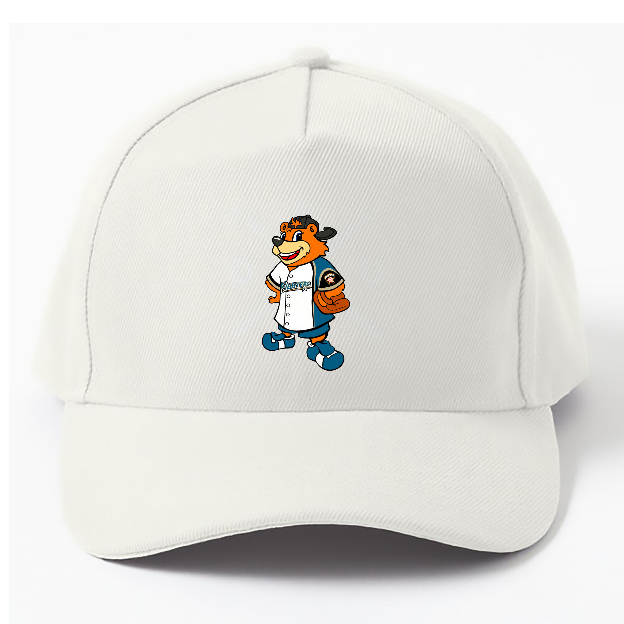 HOKKAIDO NIPPON-HAM FIGHTERS CUBBY THE BEAR Logo - ベースボールキャップ ・ 綿100％ ・ 男女兼用 ・ スポーツ 帽子 ・ 日常使い 散歩 アウトドア 旅行用