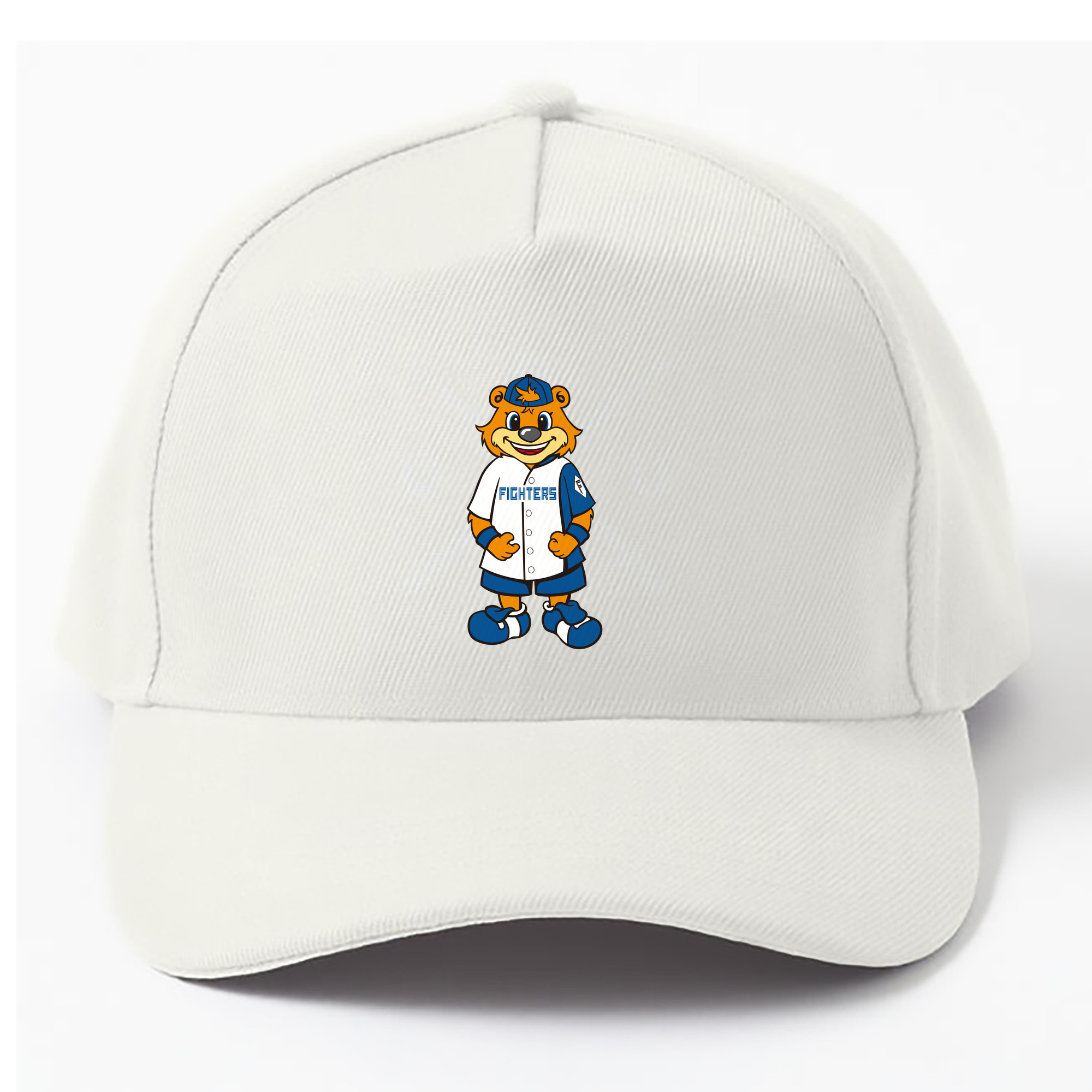 HOKKAIDO NIPPON-HAM FIGHTERS MASCOT CUBBY THE BEAR 2022 ORIGINAL Logo - ベースボールキャップ ・ 綿100％ ・ 男女兼用 ・ スポーツ 帽子 ・ 日常使い 散歩 アウトドア 旅行用