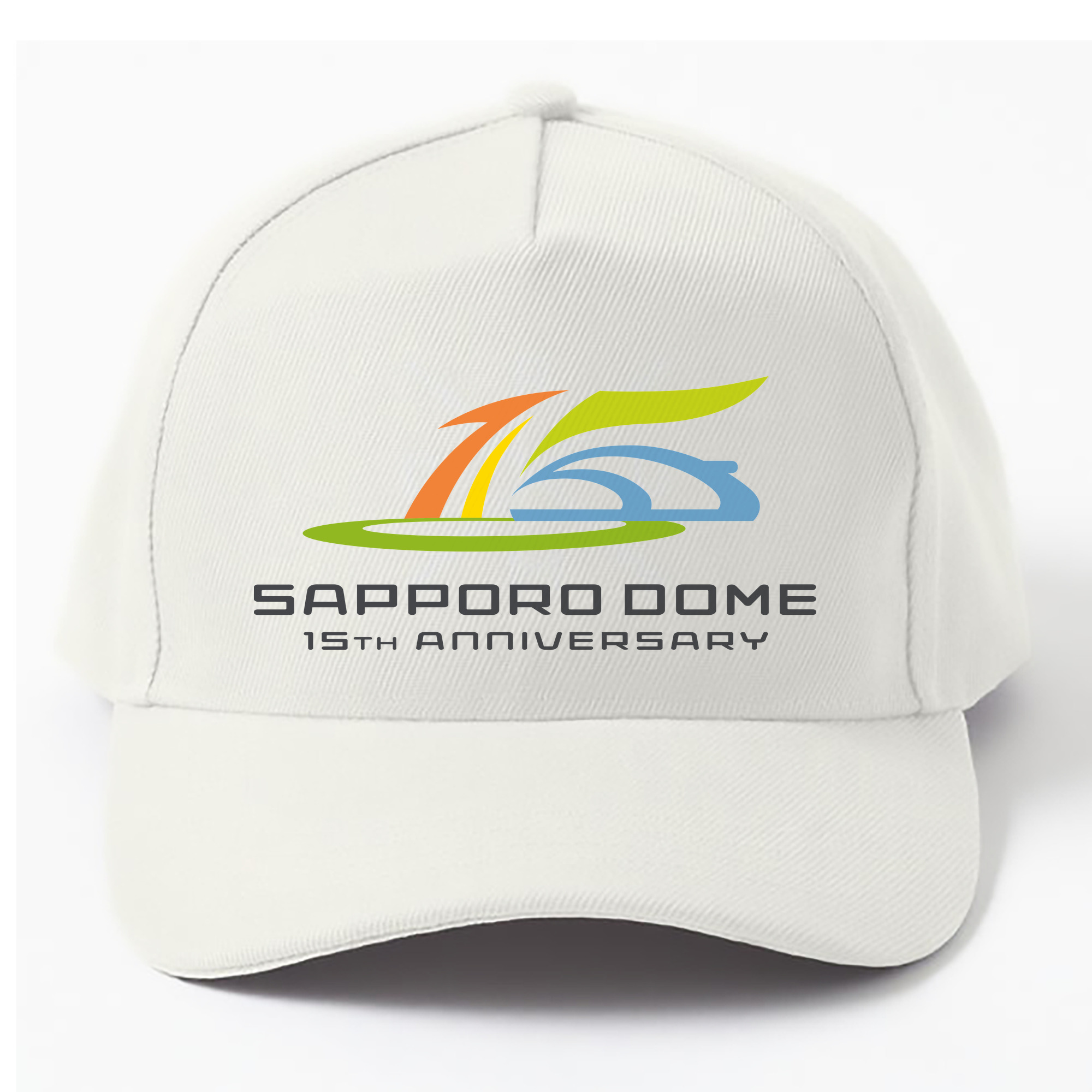 SAPPORO DOME 15TH ANNIVERSARY Logo - ベースボールキャップ ・ 綿100％ ・ 男女兼用 ・ スポーツ 帽子 ・ 日常使い 散歩 アウトドア 旅行用