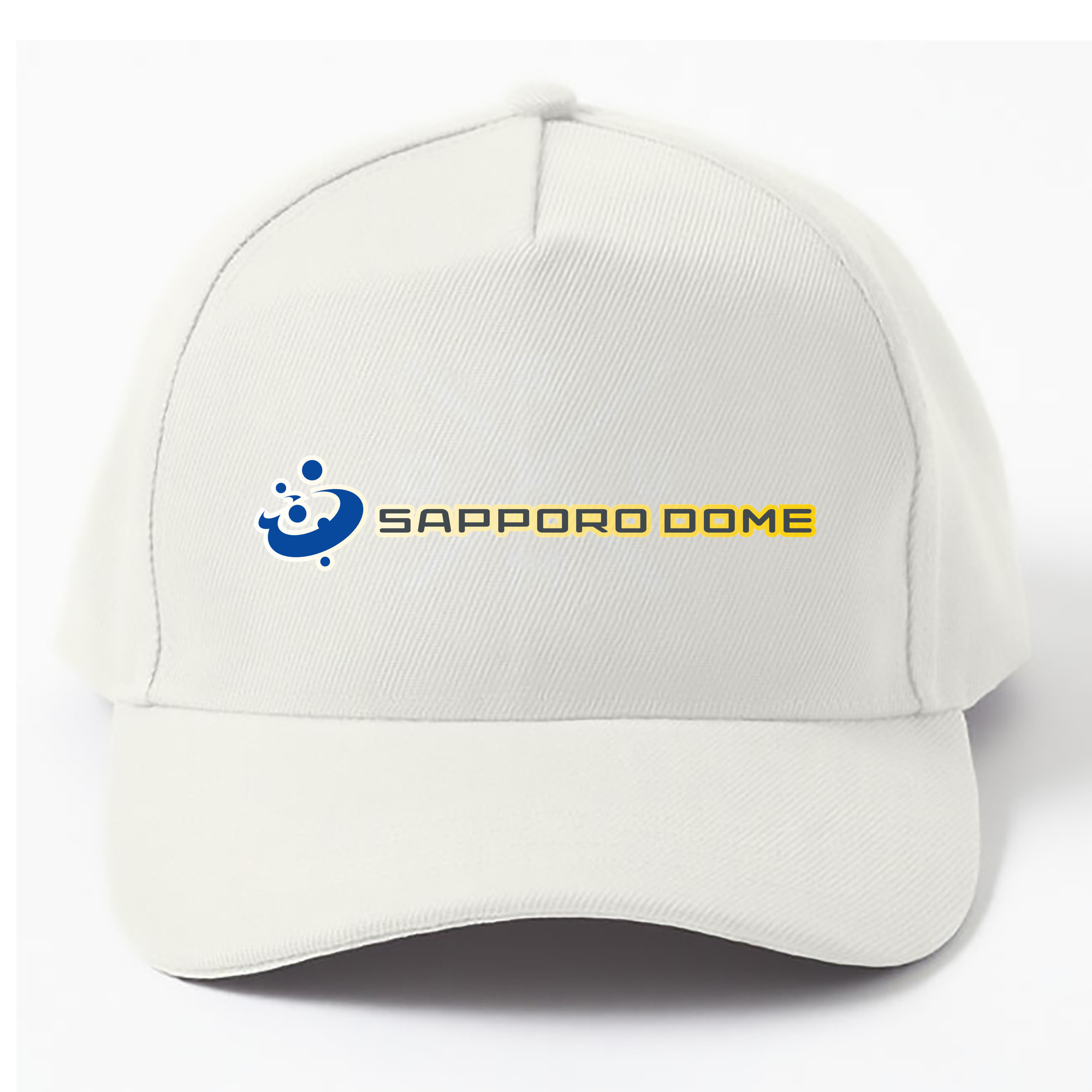 SAPPORO DOME APPLICATION BACKGROUND COLOR Logo - ベースボールキャップ ・ 綿100％ ・ 男女兼用 ・ スポーツ 帽子 ・ 日常使い 散歩 アウトドア 旅行用