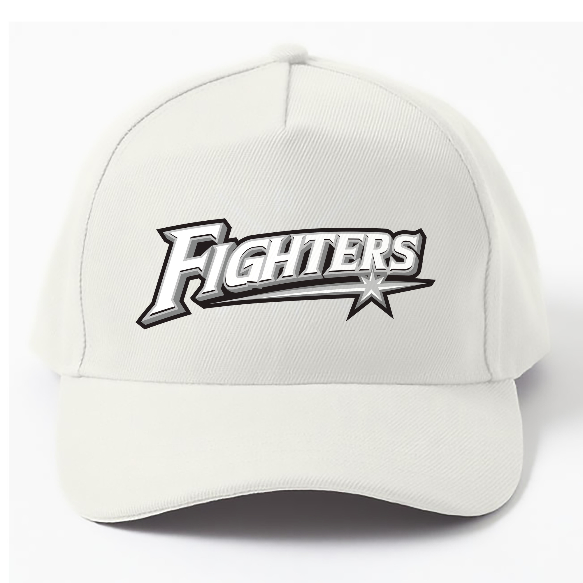 HOKKAIDO NIPPON-HAM FIGHTERS WORDMARK APPLICATION OUTLINE Logo - ベースボールキャップ ・ 綿100％ ・ 男女兼用 ・ スポーツ 帽子 ・ 日常使い 散歩 アウトドア 旅行用