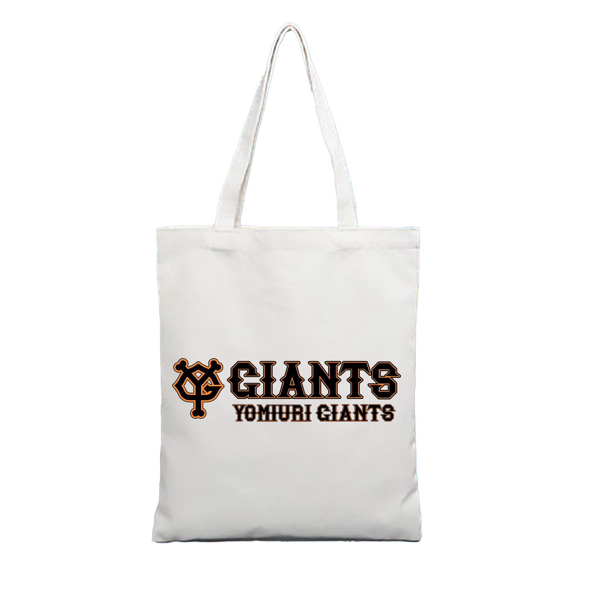 YOMIURI GIANTS 2006 SYMBOL WORDMARK Logo - 縦型キャンバス手提げバッグ（トートバッグ） ・ キャンバス素材 ・ ショッピング用 ・ 軽量 丈夫 お手入れ簡単