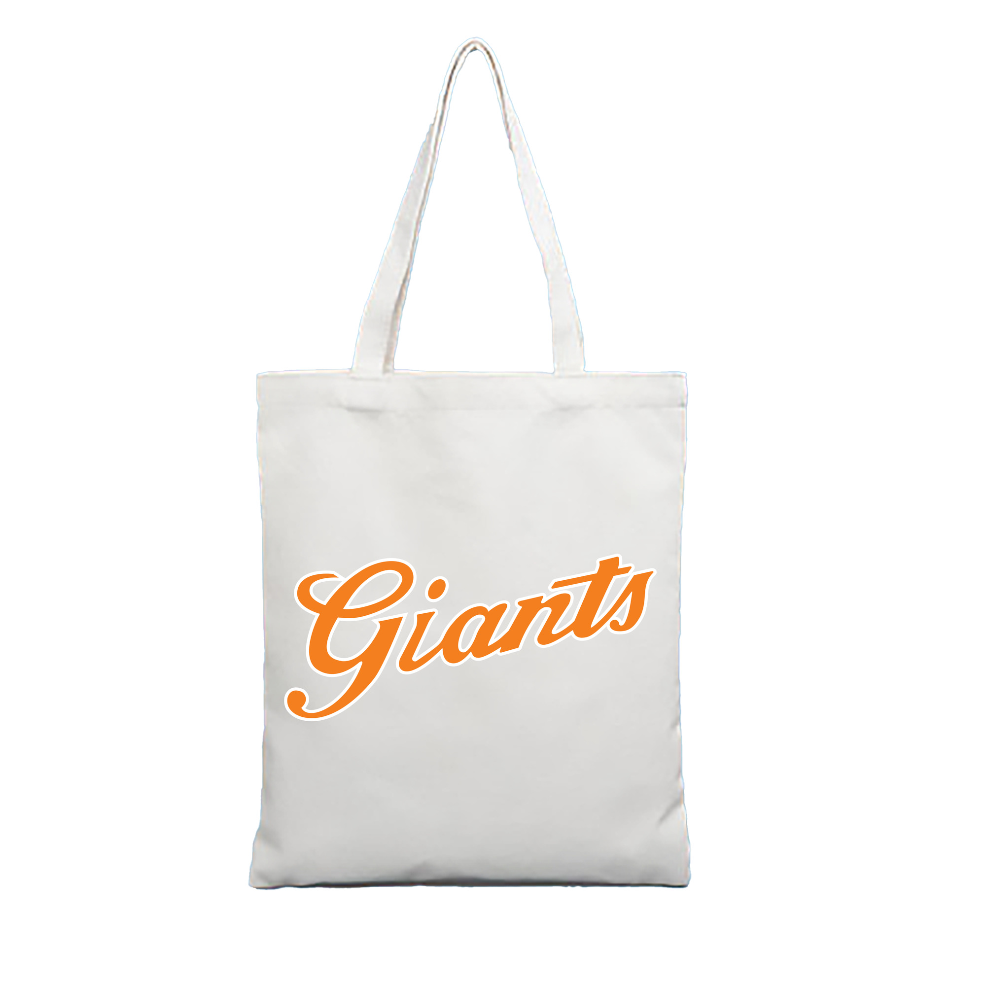 YOMIURI GIANTS ALT WORDMARK Logo - 縦型キャンバス手提げバッグ（トートバッグ） ・ キャンバス素材 ・ ショッピング用 ・ 軽量 丈夫 お手入れ簡単