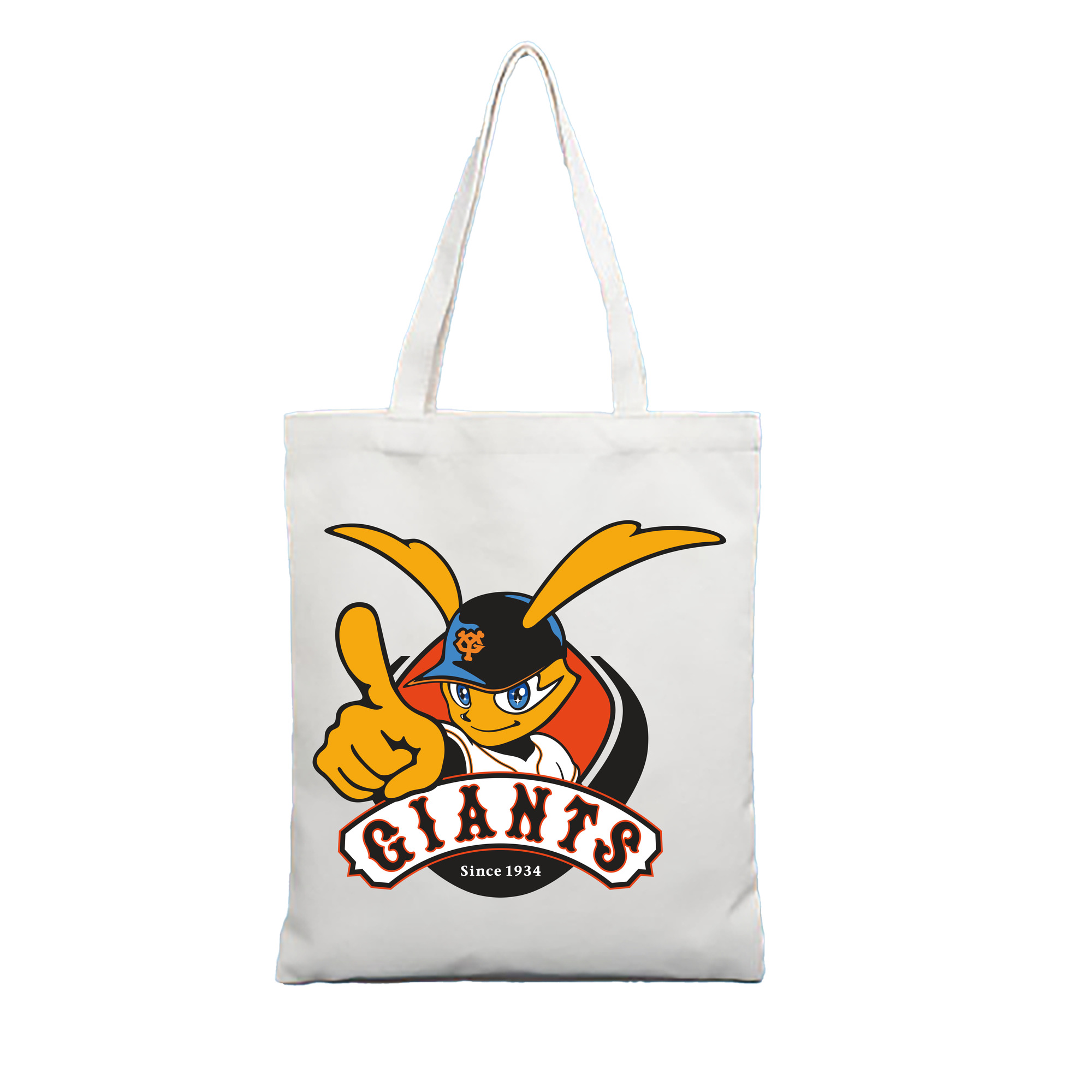 Yomiuri Giants Logo - 縦型キャンバス手提げバッグ（トートバッグ） ・ キャンバス素材 ・ ショッピング用 ・ 軽量 丈夫 お手入れ簡単