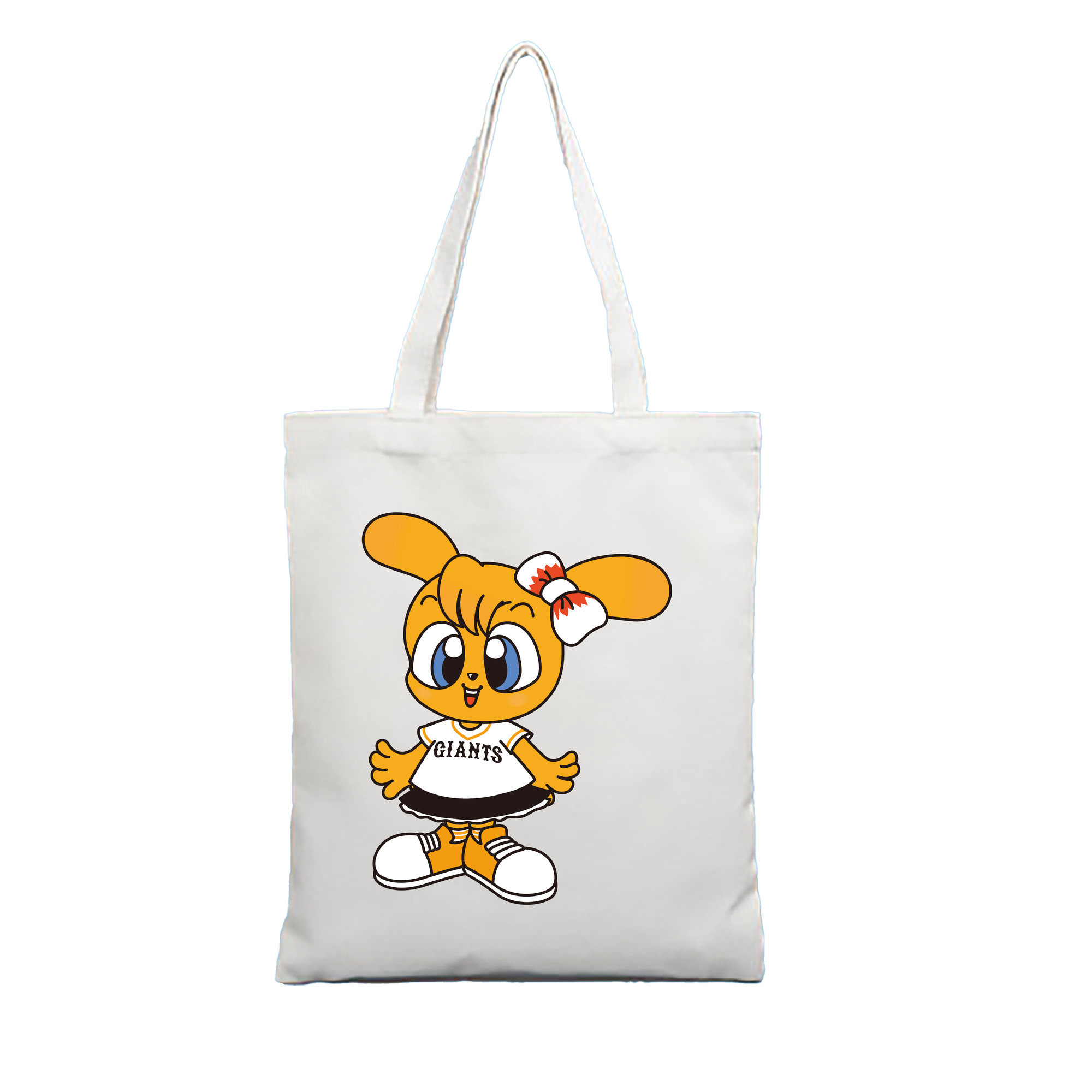 YOMIURI GIANTS MASCOT CHARPY Logo - 縦型キャンバス手提げバッグ（トートバッグ） ・ キャンバス素材 ・ ショッピング用 ・ 軽量 丈夫 お手入れ簡単