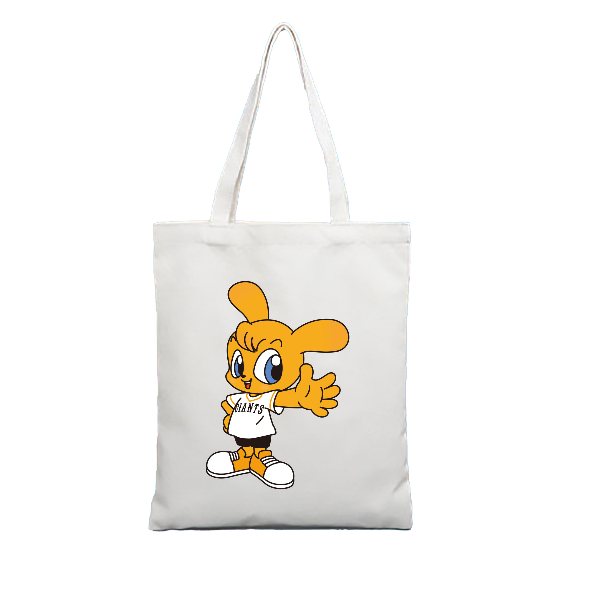 YOMIURI GIANTS MASCOT TUPPY Logo - 縦型キャンバス手提げバッグ（トートバッグ） ・ キャンバス素材 ・ ショッピング用 ・ 軽量 丈夫 お手入れ簡単