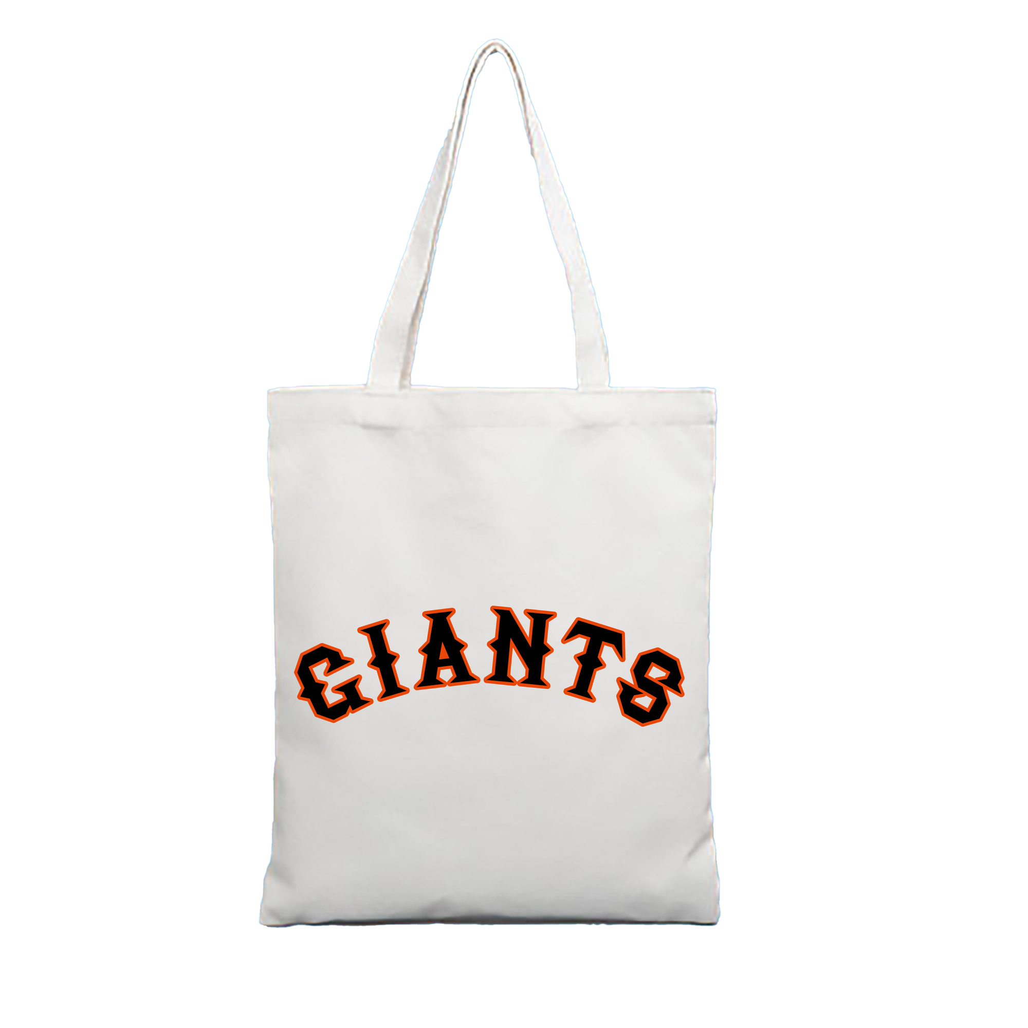 YOMIURI GIANTS OLD WORDMARK APPLICATION INCLINATION Logo - 縦型キャンバス手提げバッグ（トートバッグ） ・ キャンバス素材 ・ ショッピング用 ・ 軽量 丈夫 お手入れ簡単