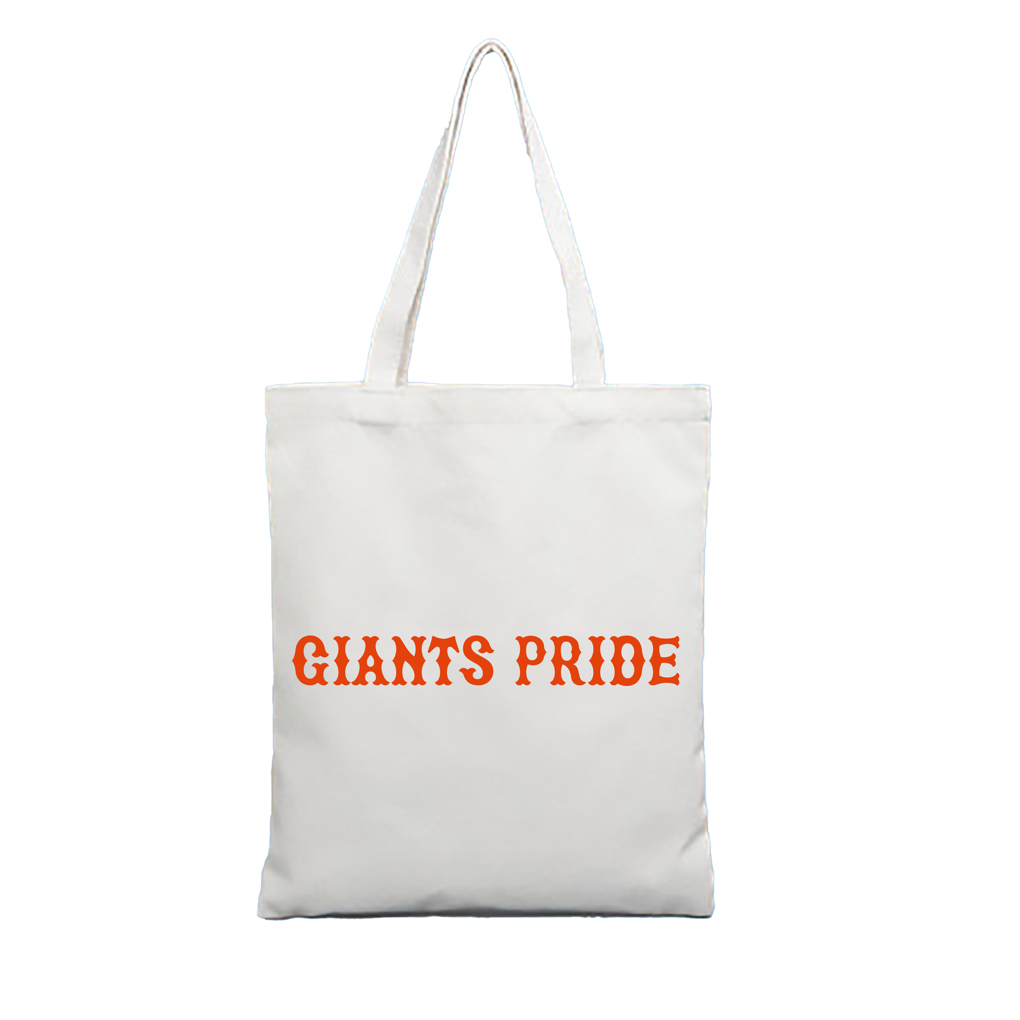YOMIURI GIANTS SLOGAN GIANTS PRIDE Logo - 縦型キャンバス手提げバッグ（トートバッグ） ・ キャンバス素材 ・ ショッピング用 ・ 軽量 丈夫 お手入れ簡単