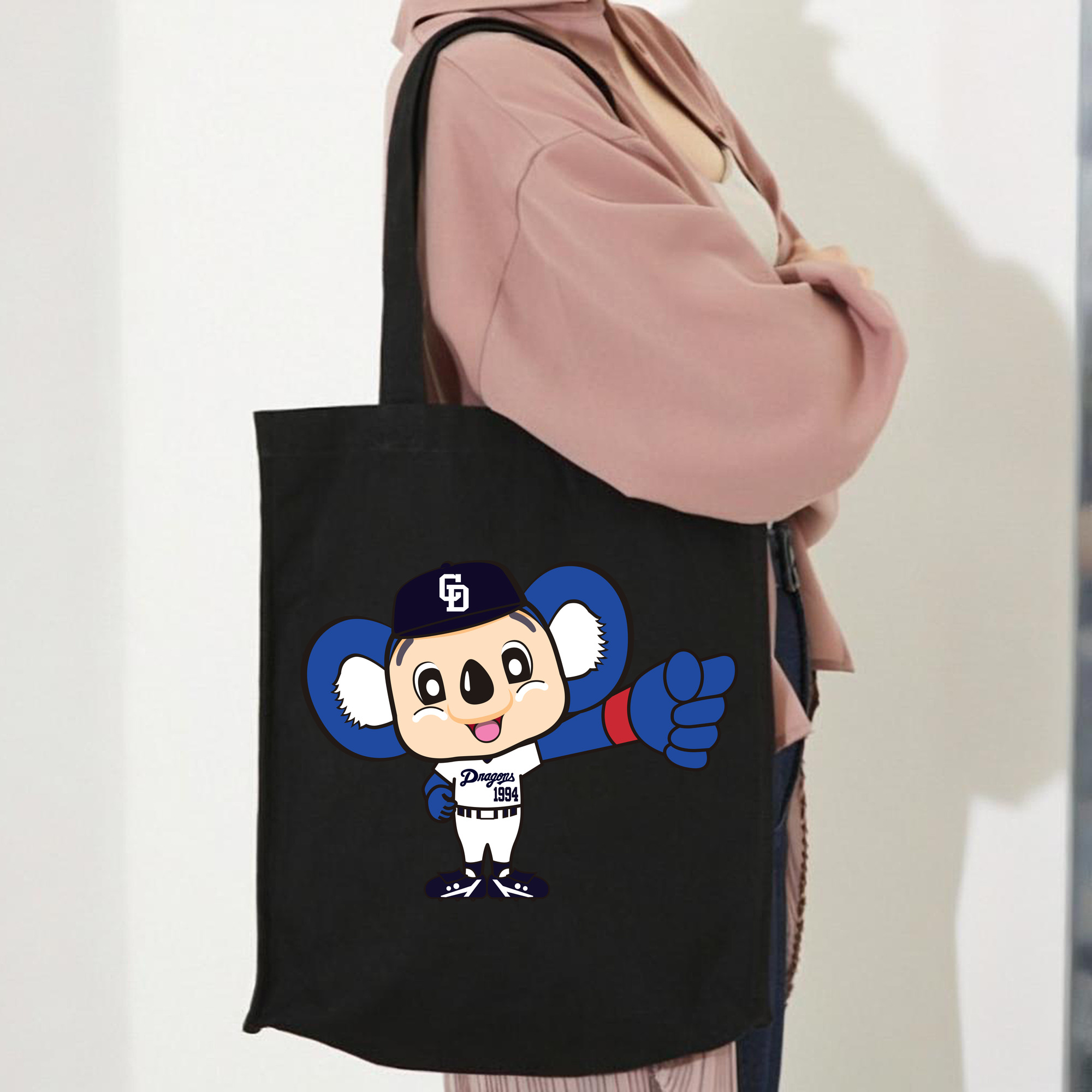 CHUNICHI DRAGONS MASCOT DOALA 2014 2016 HOME UNIFORM GRAP APPLICATION Logo