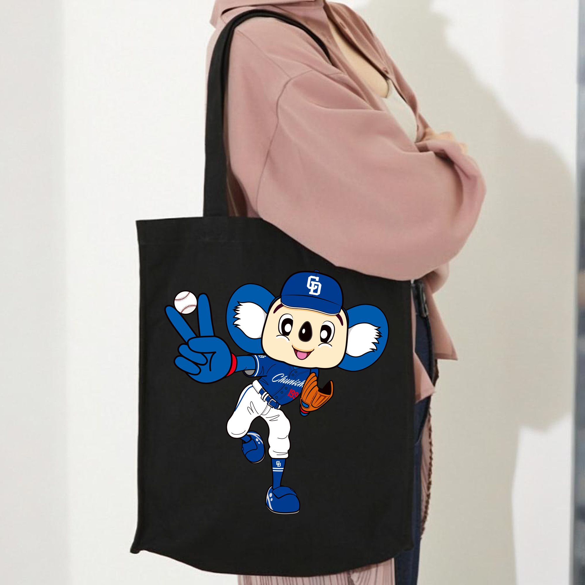 CHUNICHI DRAGONS MASCOT DOALA 2023 AWAY UNIFORM APPLICATION VICTORY BALL Logo