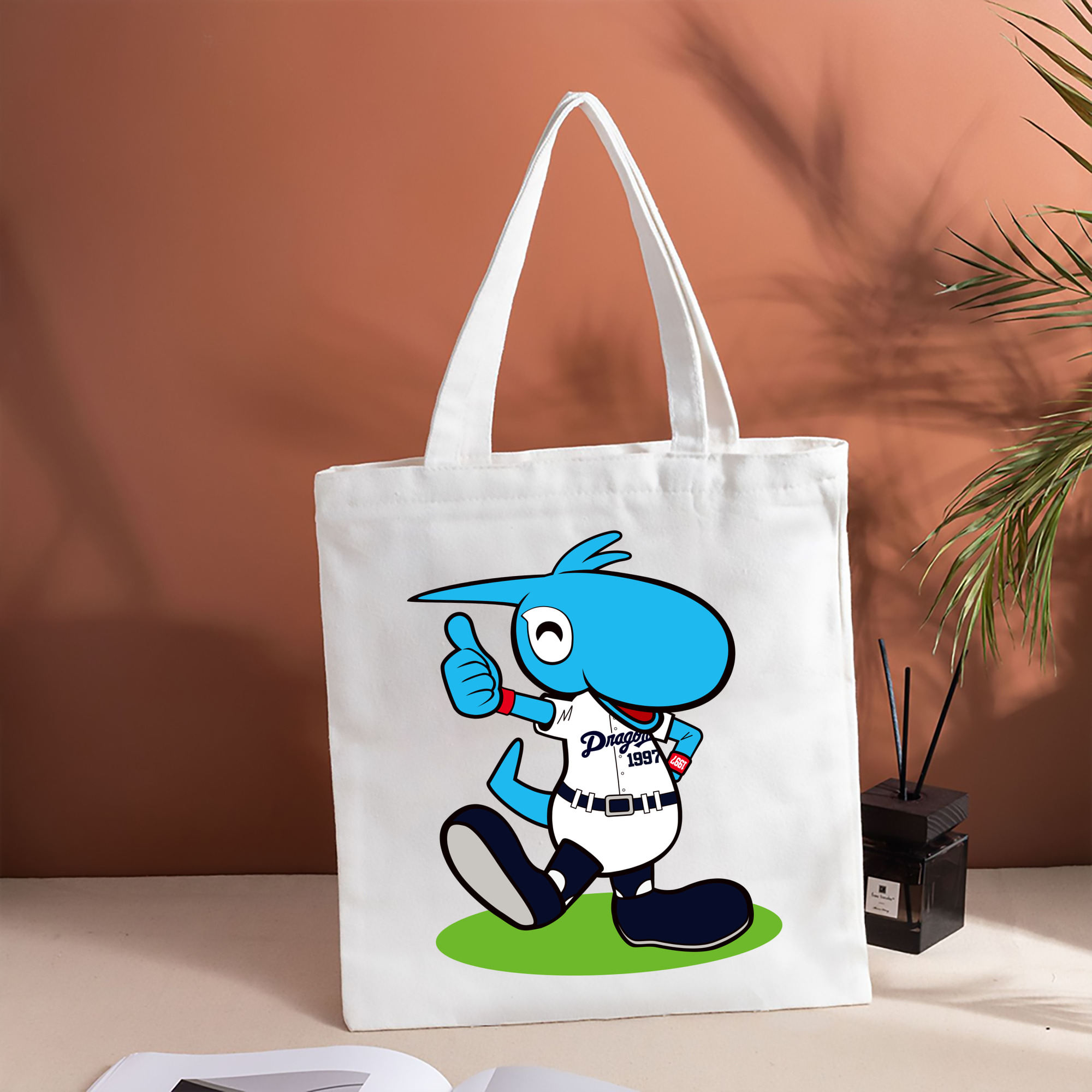 CHUNICHI DRAGONS MASCOT SHAOLON 2014 2016 HOME UNIFORM Logo