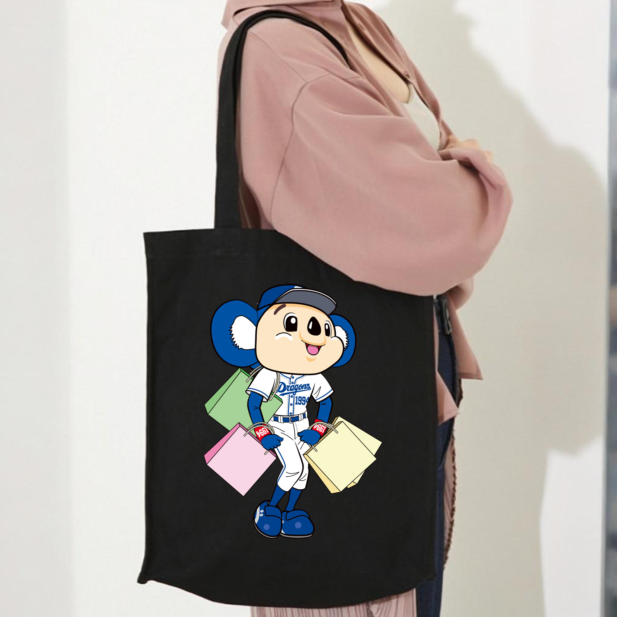 CHUNICHI DRAGONS MASCOT DOALA APPLICATION SHOPPING Logo