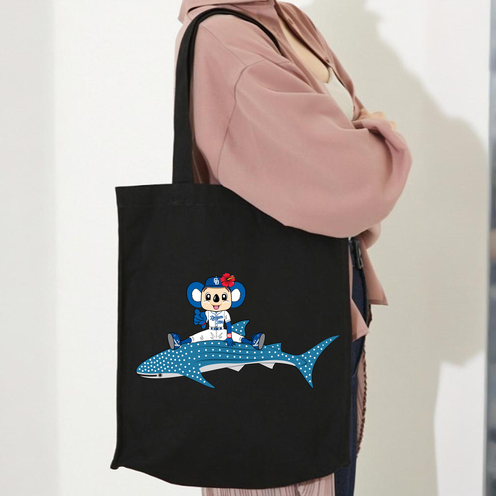 CHUNICHI DRAGONS MASCOT DOALA HOME UNIFORM 2018 APPLICATION WHALE SHARK Logo