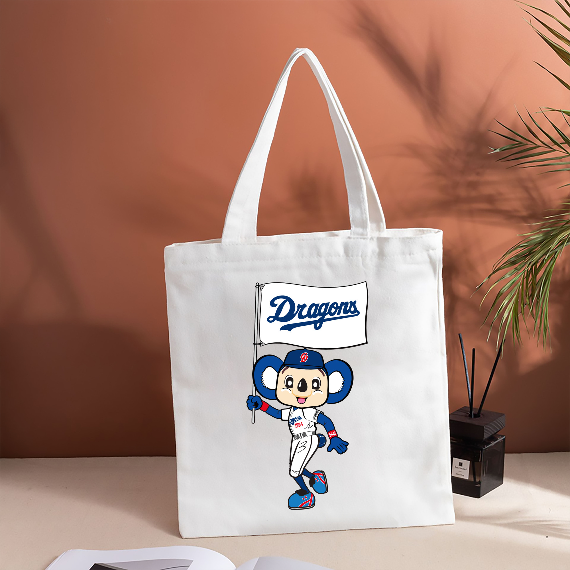 CHUNICHI DRAGONS MASCOT DOALA APPLICATION OLD UNIFORM FLAG Logo