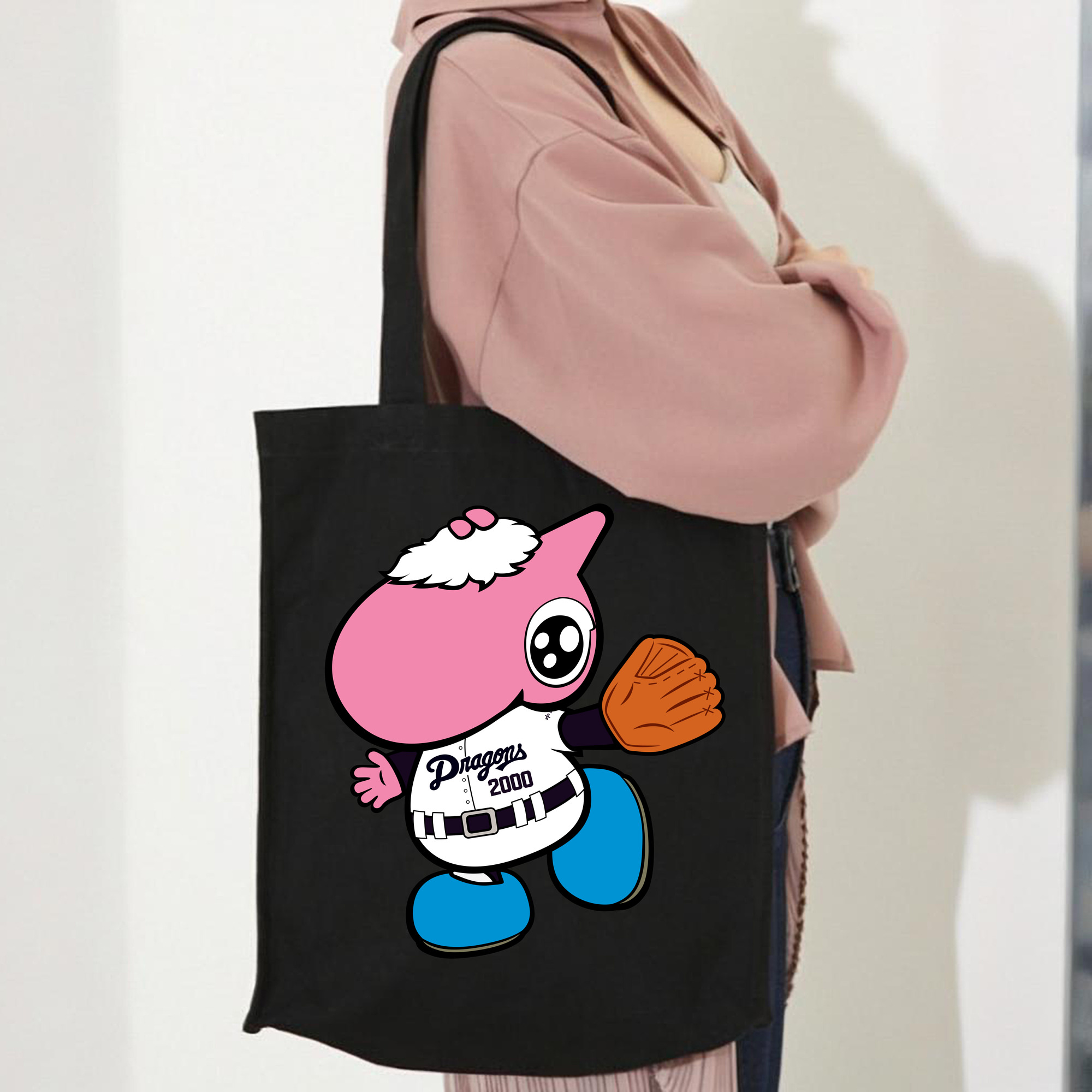 CHUNICHI DRAGONS MASCOT PAOLON 2014 2016 HOME UNIFORM APPLICATION GLOVE WELCOME Logo