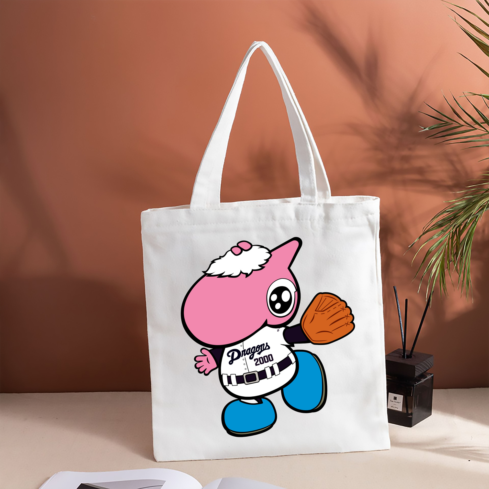 CHUNICHI DRAGONS MASCOT PAOLON 2014 2016 HOME UNIFORM APPLICATION GLOVE WELCOME Logo