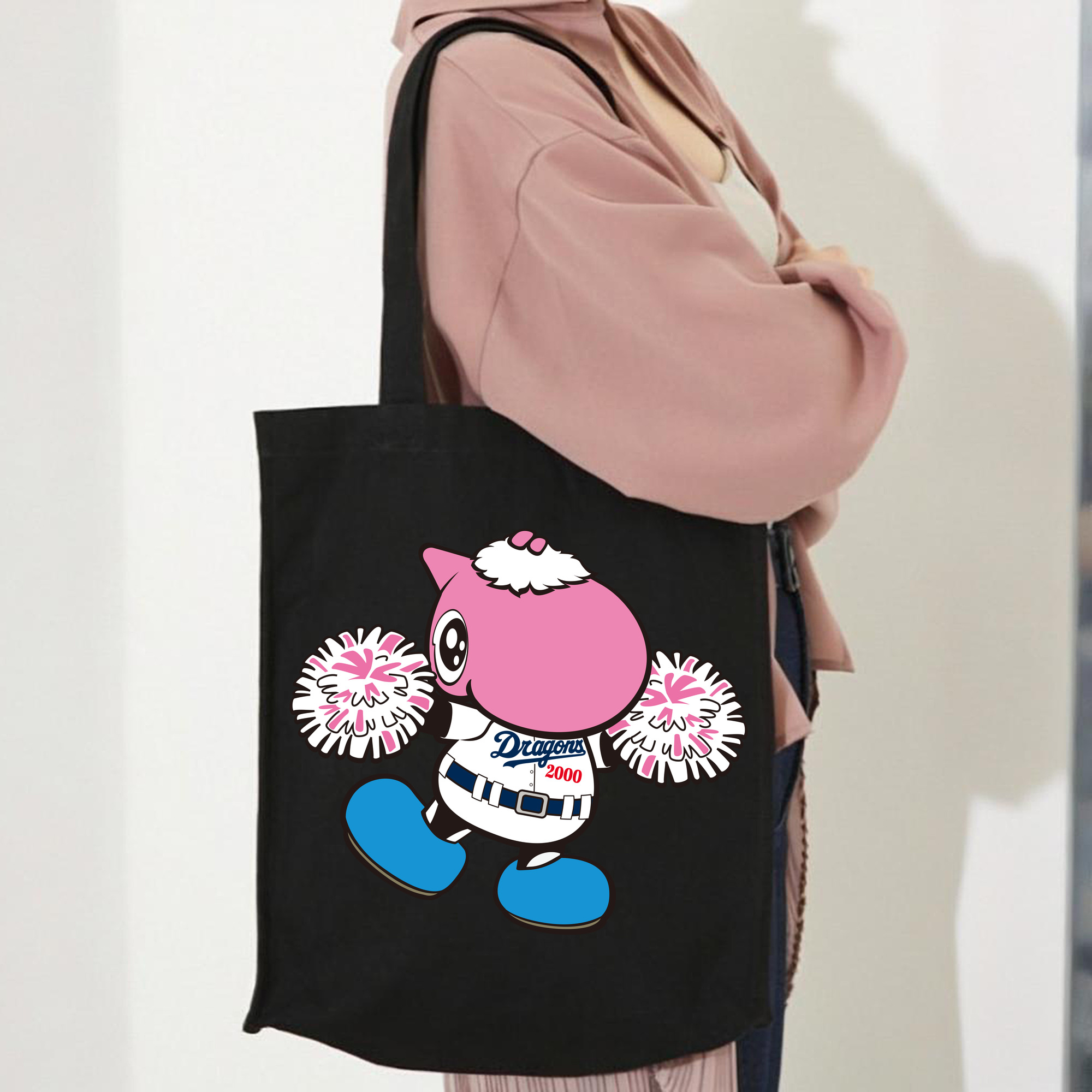 CHUNICHI DRAGONS MASCOT PAOLON 2012 2013 HOME UNIFORM APPLICATION CHEERING Logo