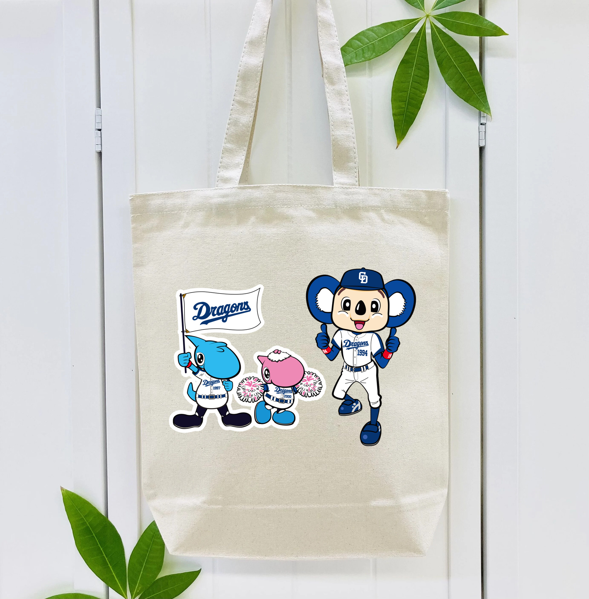 CHUNICHI DRAGONS MASCOT SHAOLON PAOLON DOALA APPLICATION FLAG Logo