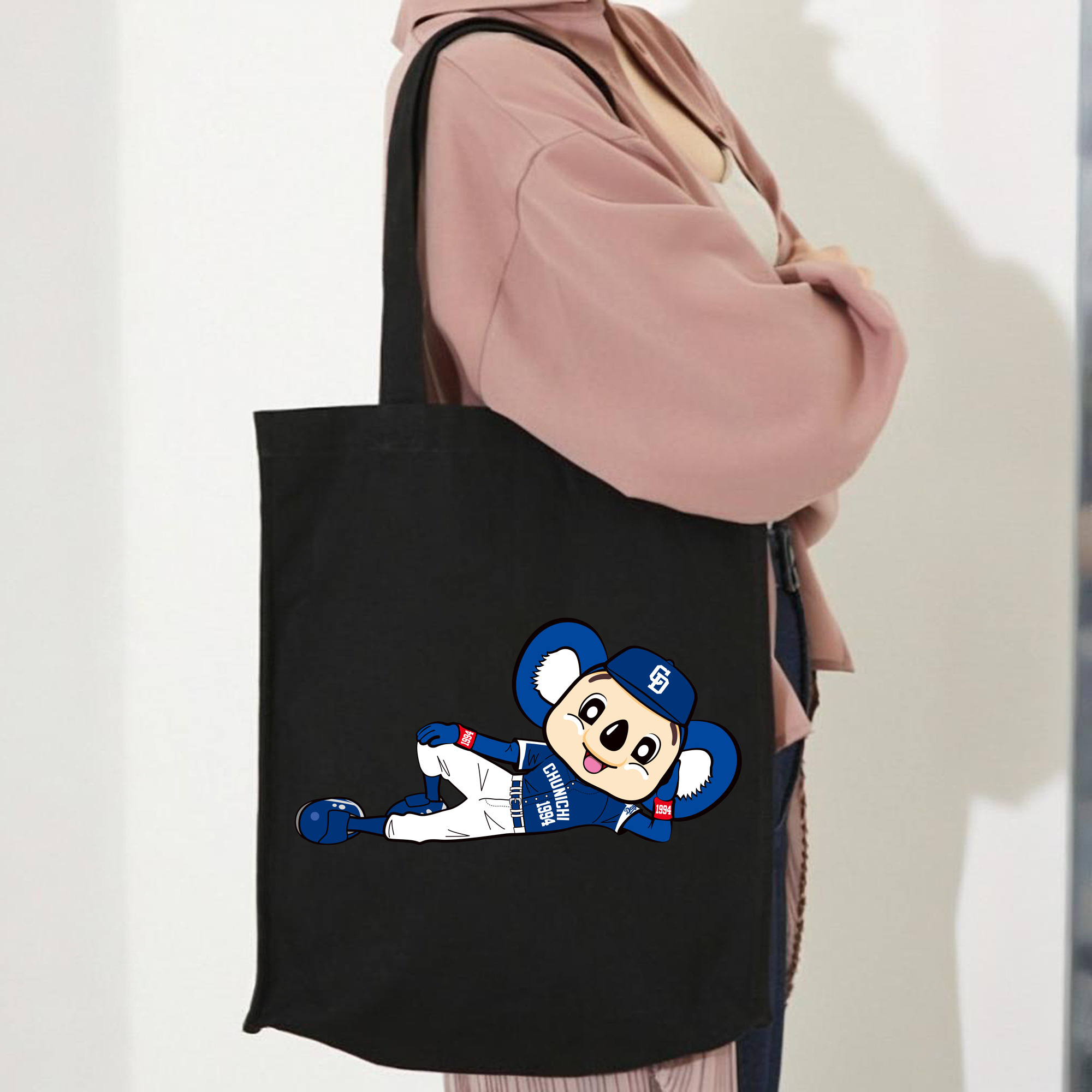 CHUNICHI DRAGONS MASCOT DOALA APPLICATION AWAY UNIFORM Logo