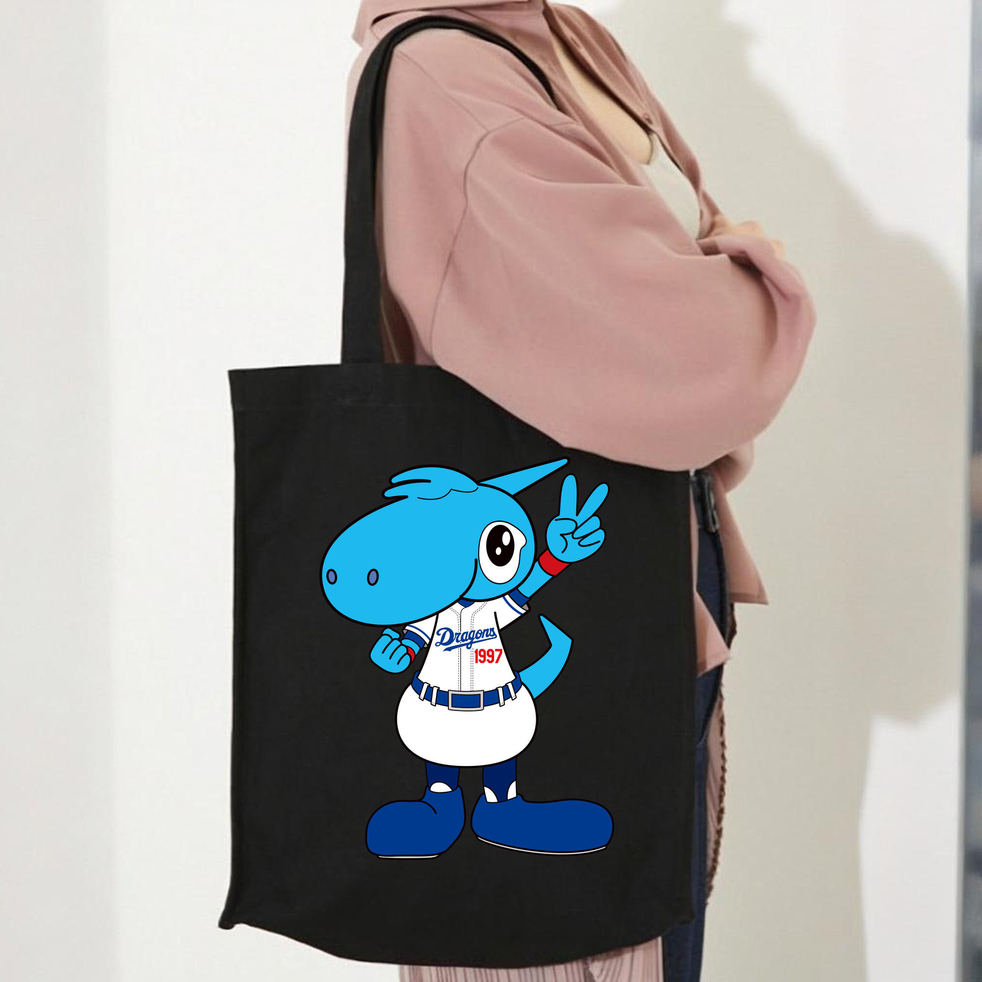 CHUNICHI DRAGONS MASCOT SHAOLON 2023 HOME UNIFORM APPLICATION VICTORY Logo