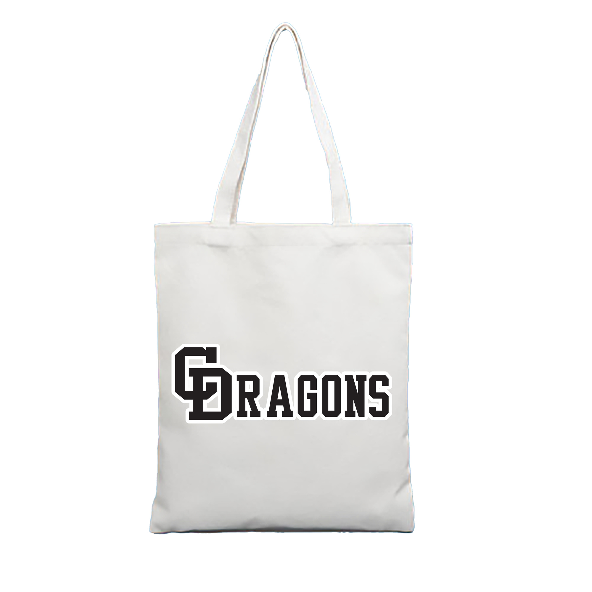 CHUNICHI DRAGONS OLD EMBLEM Logo - 縦型キャンバス手提げバッグ（トートバッグ） ・ キャンバス素材 ・ ショッピング用 ・ 軽量 丈夫 お手入れ簡単