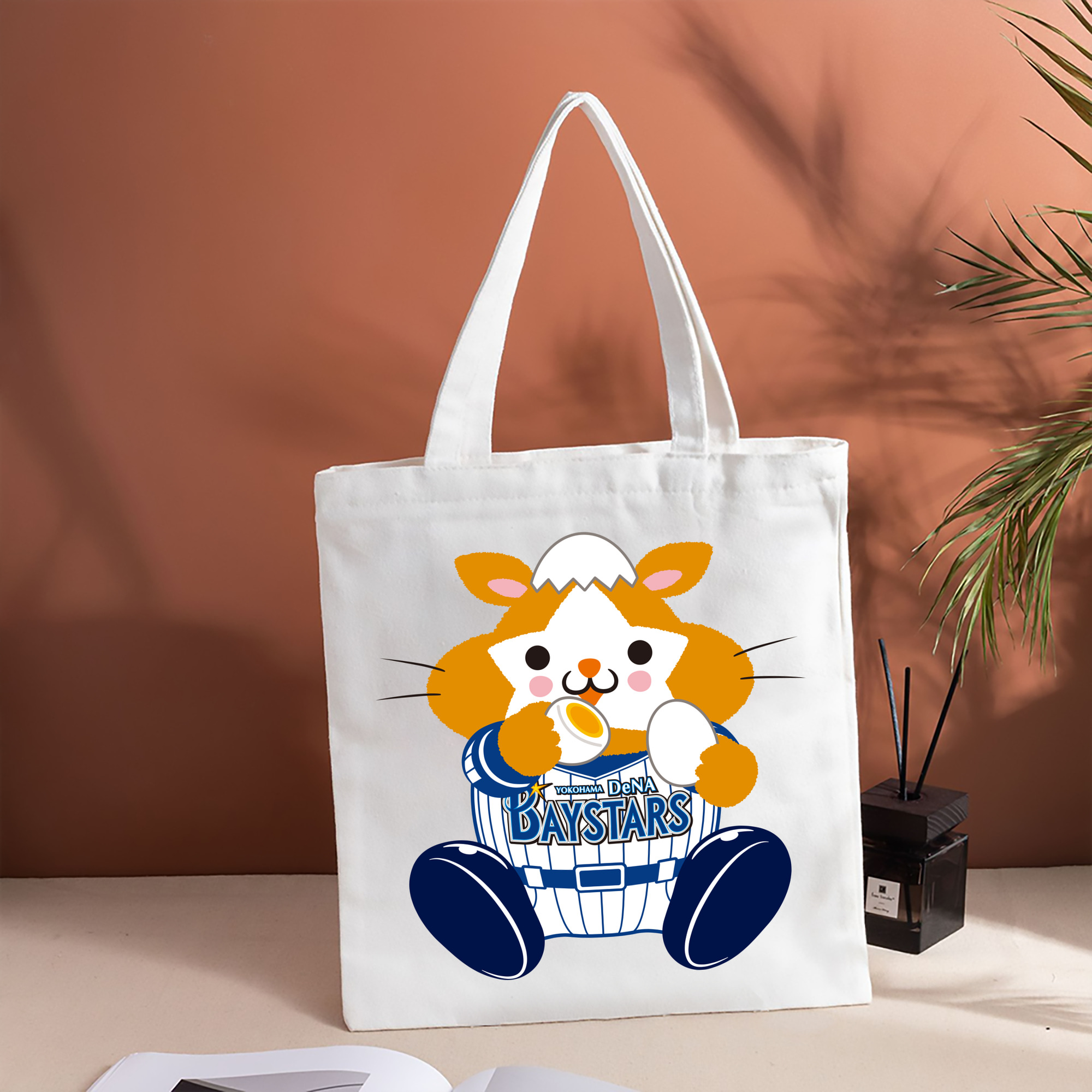 YOKOHAMA DeNA BAYSTARS MASCOT DB.STARMAN APPLICATION EAT EGG Logo