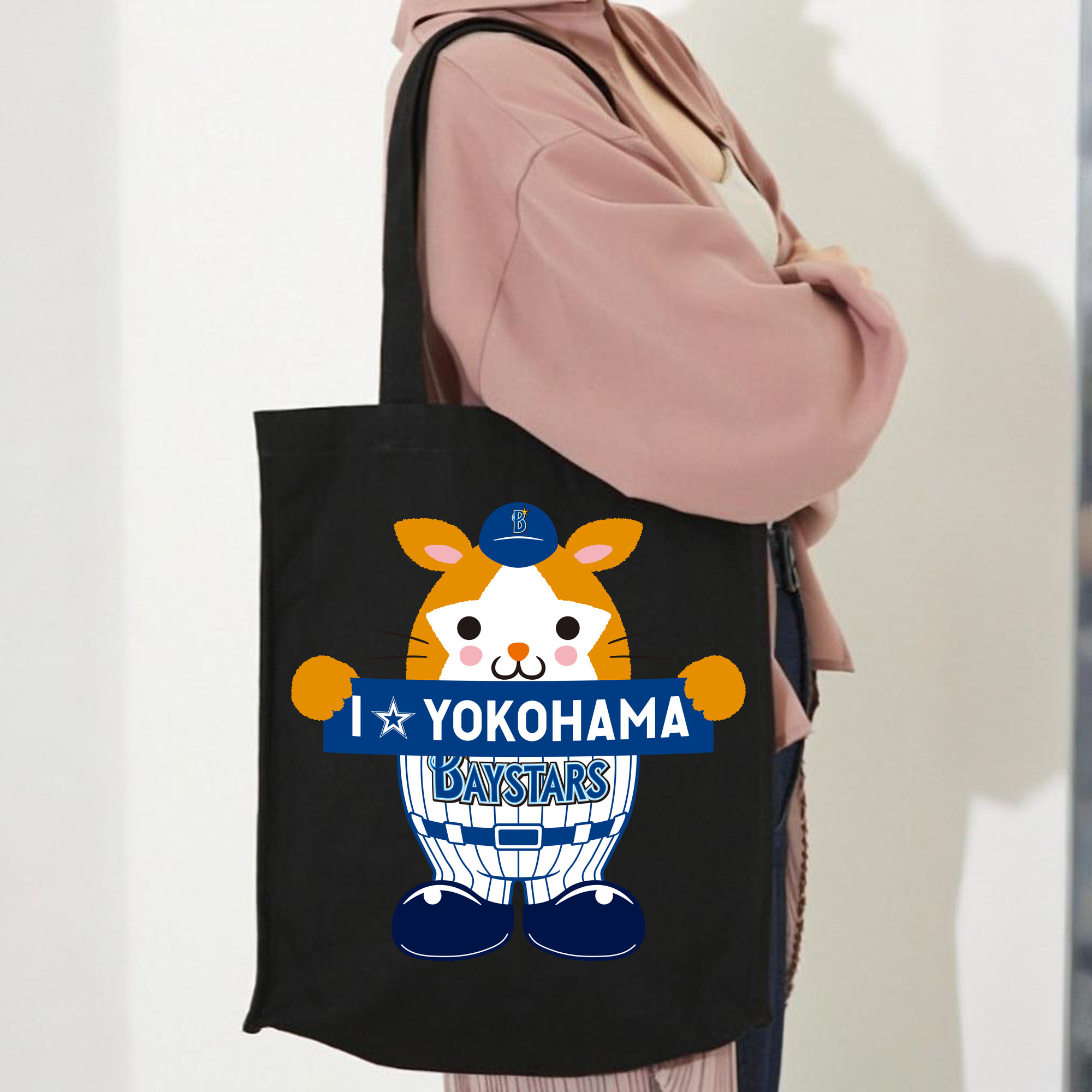 YOKOHAMA DeNA BAYSTARS MASCOT DB.STARMAN APPLICATION I☆YOKOHAMA Logo