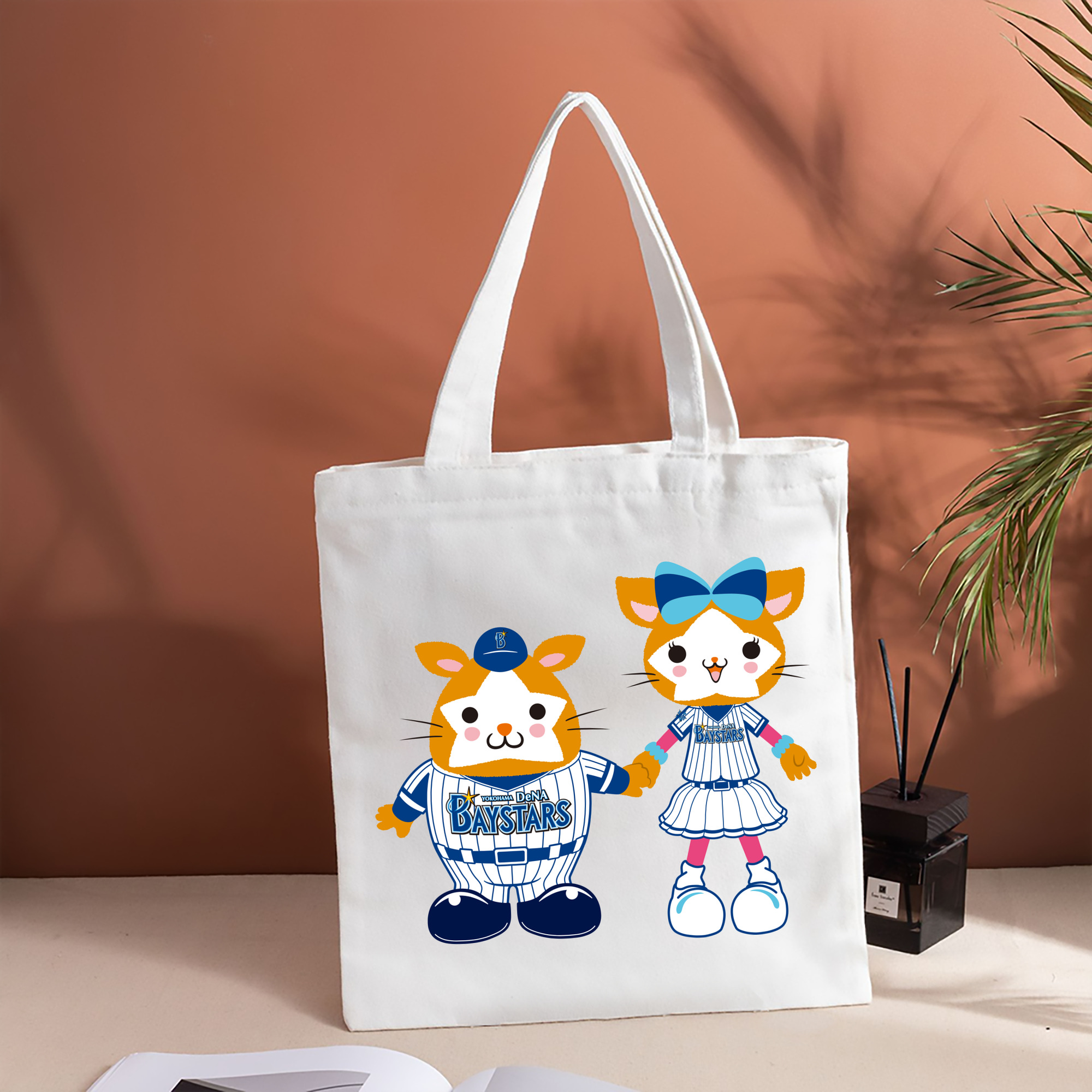 YOKOHAMA DeNA BAYSTARS MASCOT DB.STARMAN DB.KIRARA APPLICATION WITH TOGETHER Logo