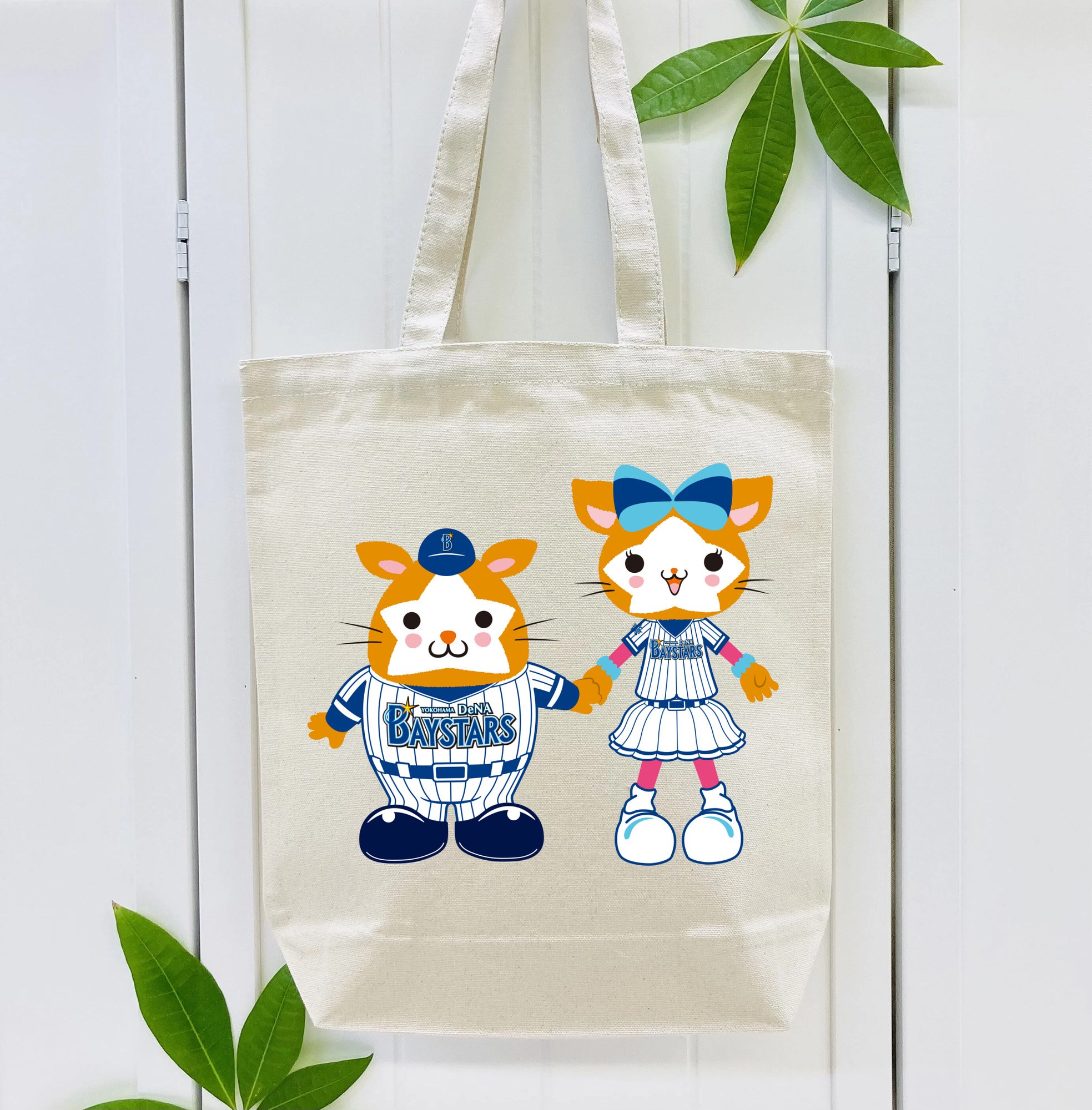 YOKOHAMA DeNA BAYSTARS MASCOT DB.STARMAN DB.KIRARA APPLICATION WITH TOGETHER Logo