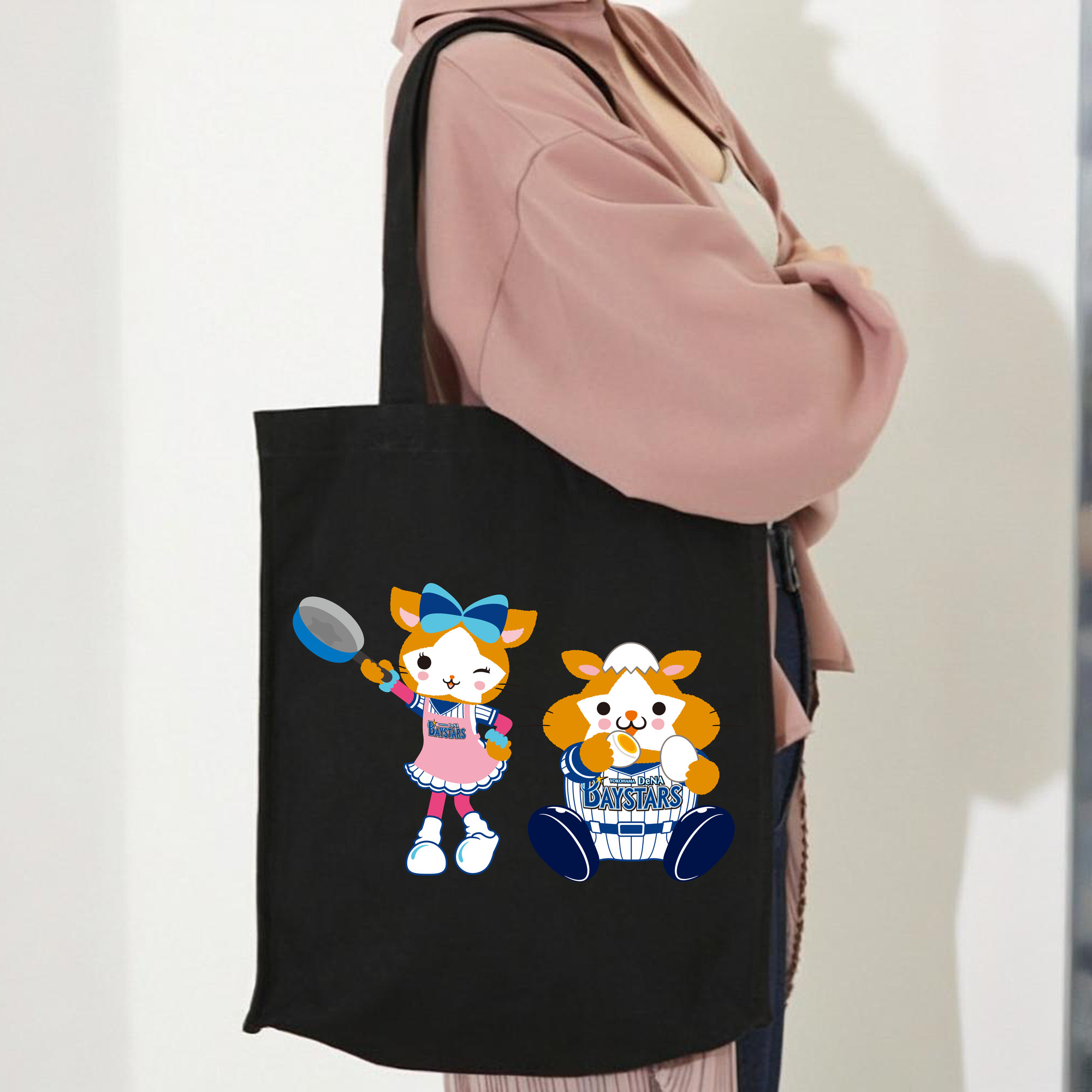 YOKOHAMA DeNA BAYSTARS MASCOT DB.STARMAN DB.KIRARA APPLICATION COOKING EATING Logo