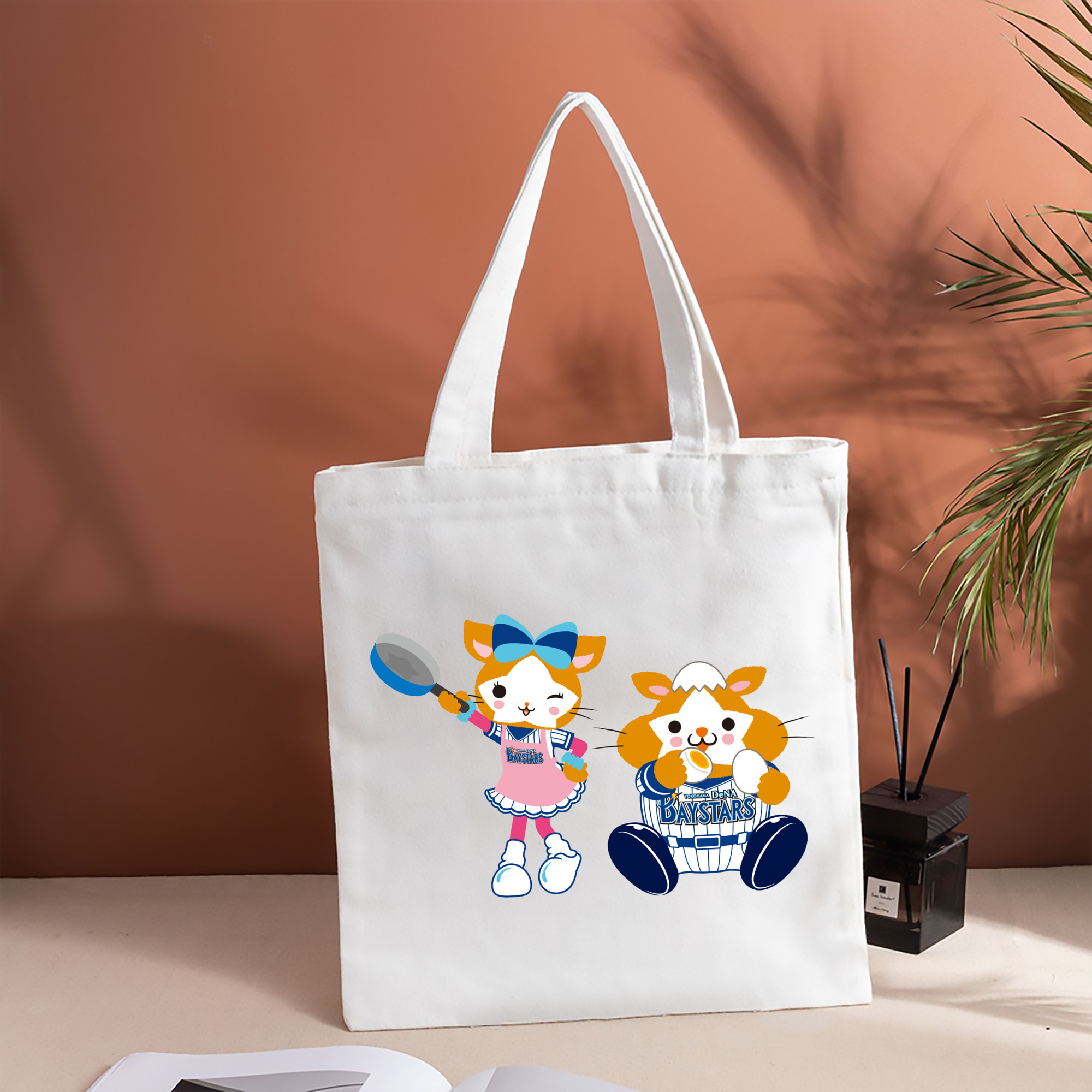 YOKOHAMA DeNA BAYSTARS MASCOT DB.STARMAN DB.KIRARA APPLICATION COOKING EATING Logo