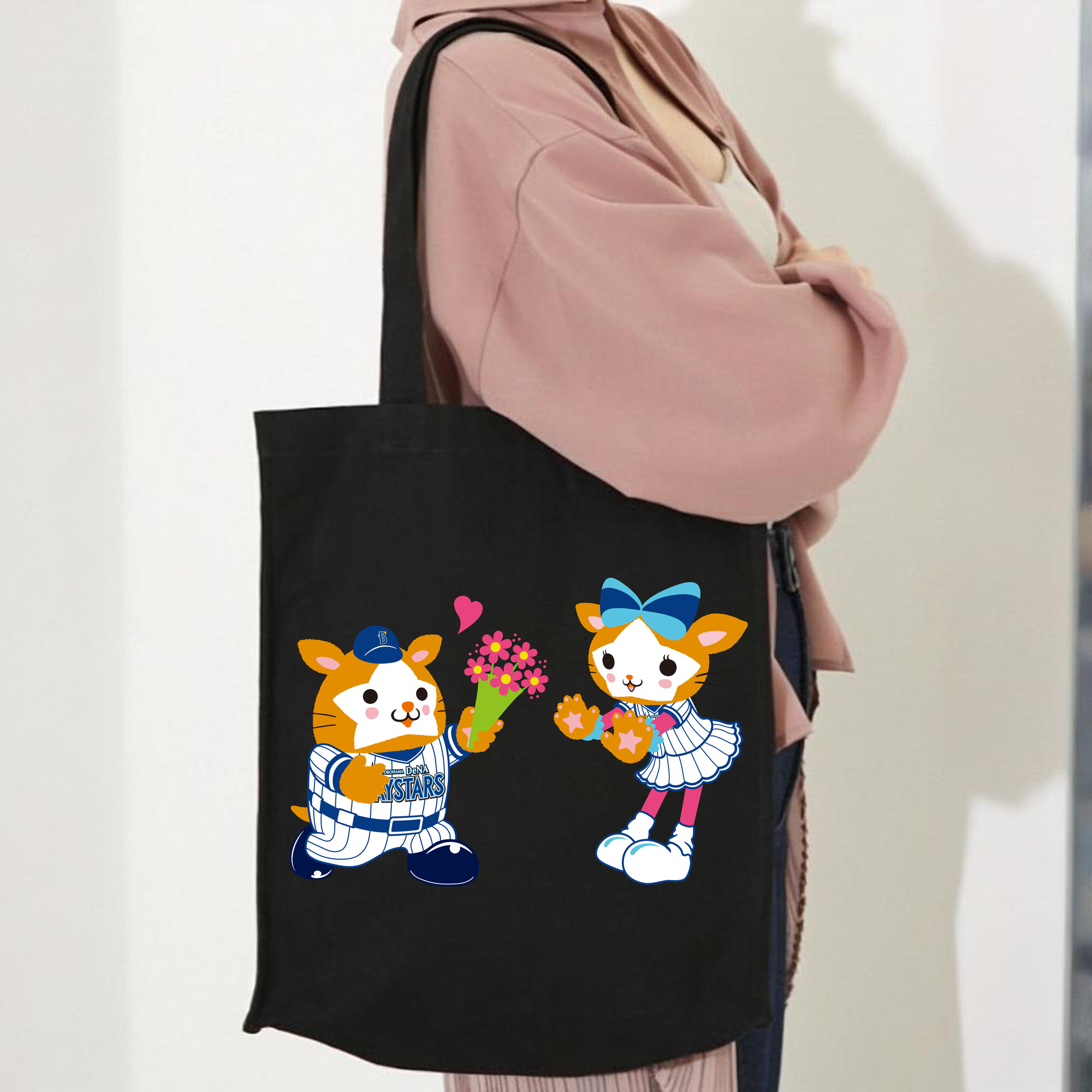 YOKOHAMA DeNA BAYSTARS MASCOT DB.STARMAN DB.KIRARA APPLICATION LOVE Logo