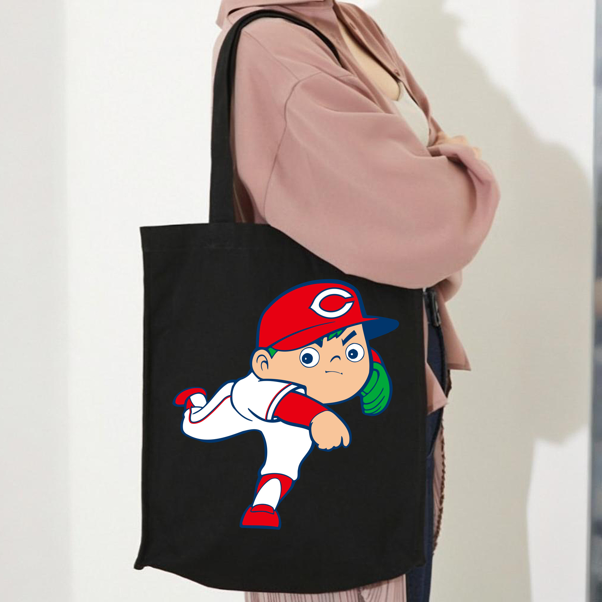 HIROSHIMA TOYO CARP MASCOT APPLICATION PITCHING Logo