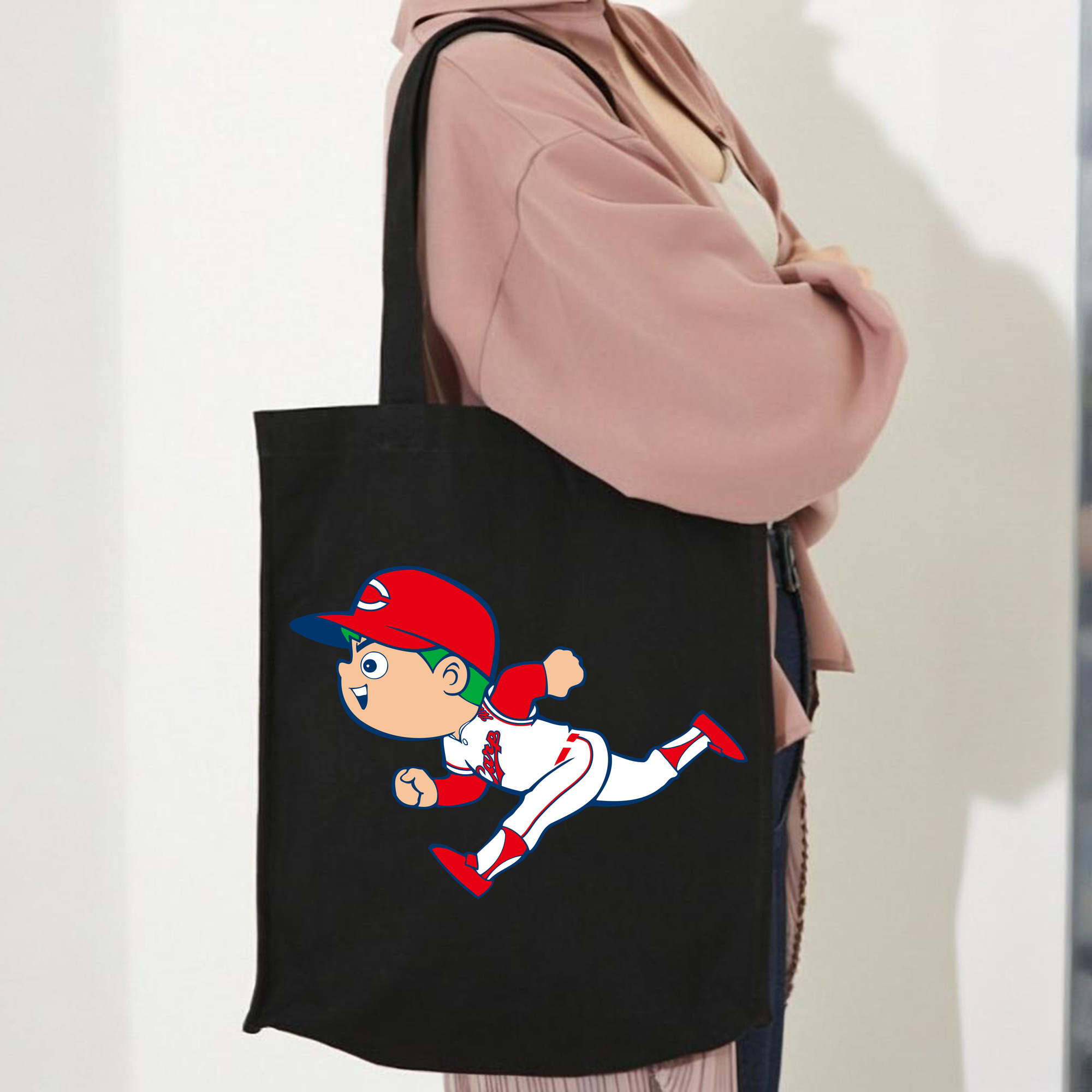 HIROSHIMA TOYO CARP MASCOT CARP BOYA RUNNING APPLICATION Logo