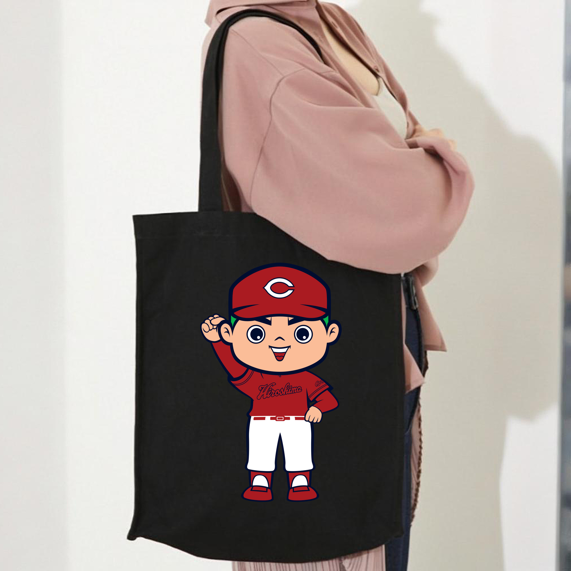 HIROSHIMA TOYO CARP MASCOT CARP BOYA 2023 VISITOR UNIFORM APPLICATION FIGHTING Logo