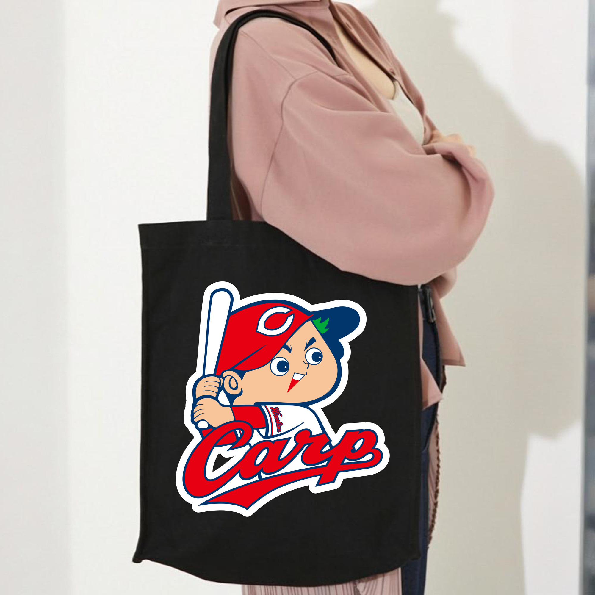 HIROSHIMA TOYO CARP MASCOT CARP BOYA EMBLEM BACKGROUND Logo