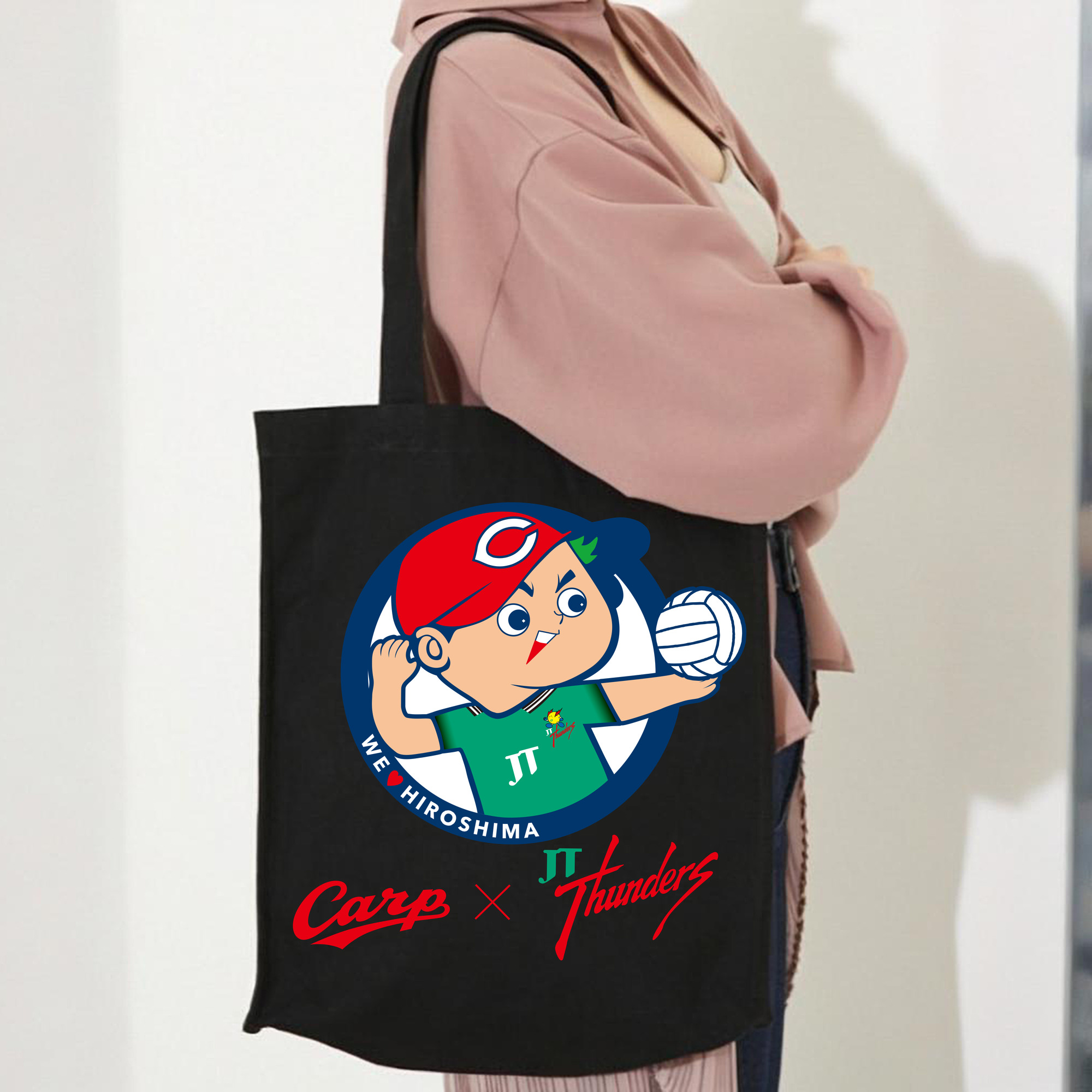 HIROSHIMA TOYO CARP MASCOT CARP BOYA EMBLEM APPLICATION JT THUNDERS Logo