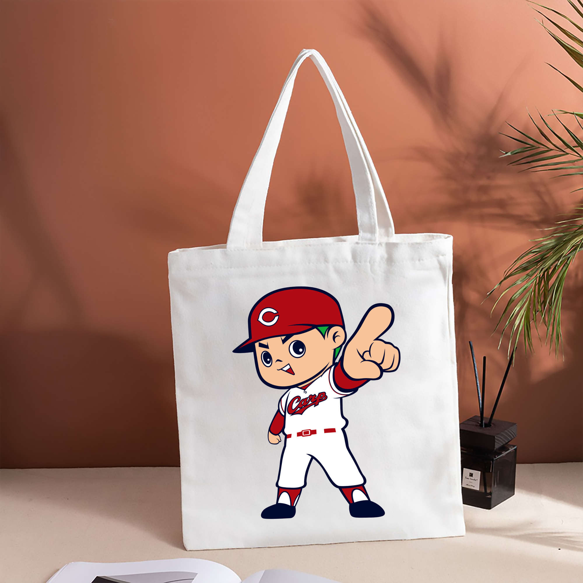 HIROSHIMA TOYO CARP MASCOT CARP BOYA 2023 HOME UNIFORM APPLICATION INDICIATION Logo