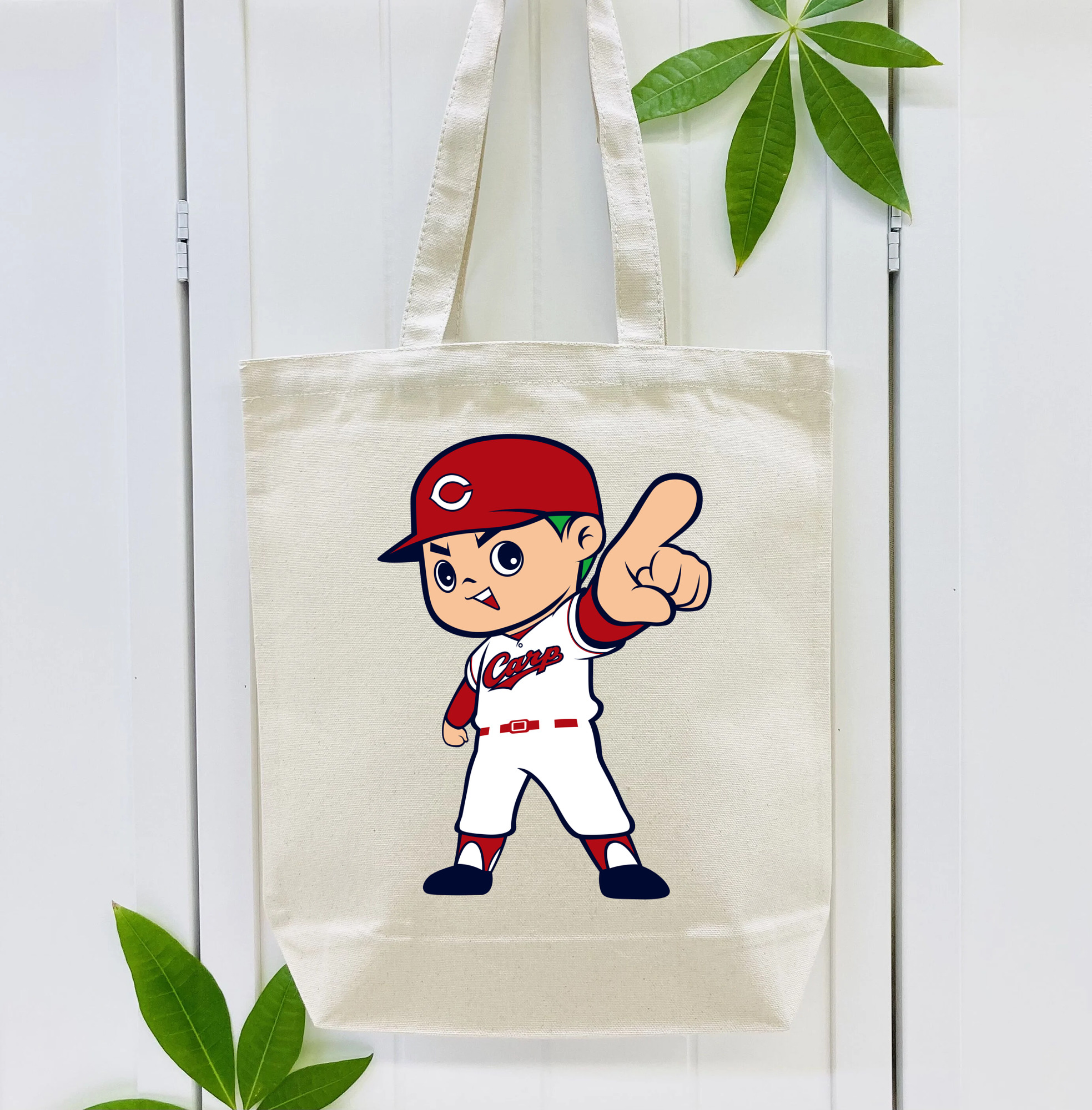 HIROSHIMA TOYO CARP MASCOT CARP BOYA 2023 HOME UNIFORM APPLICATION INDICIATION Logo