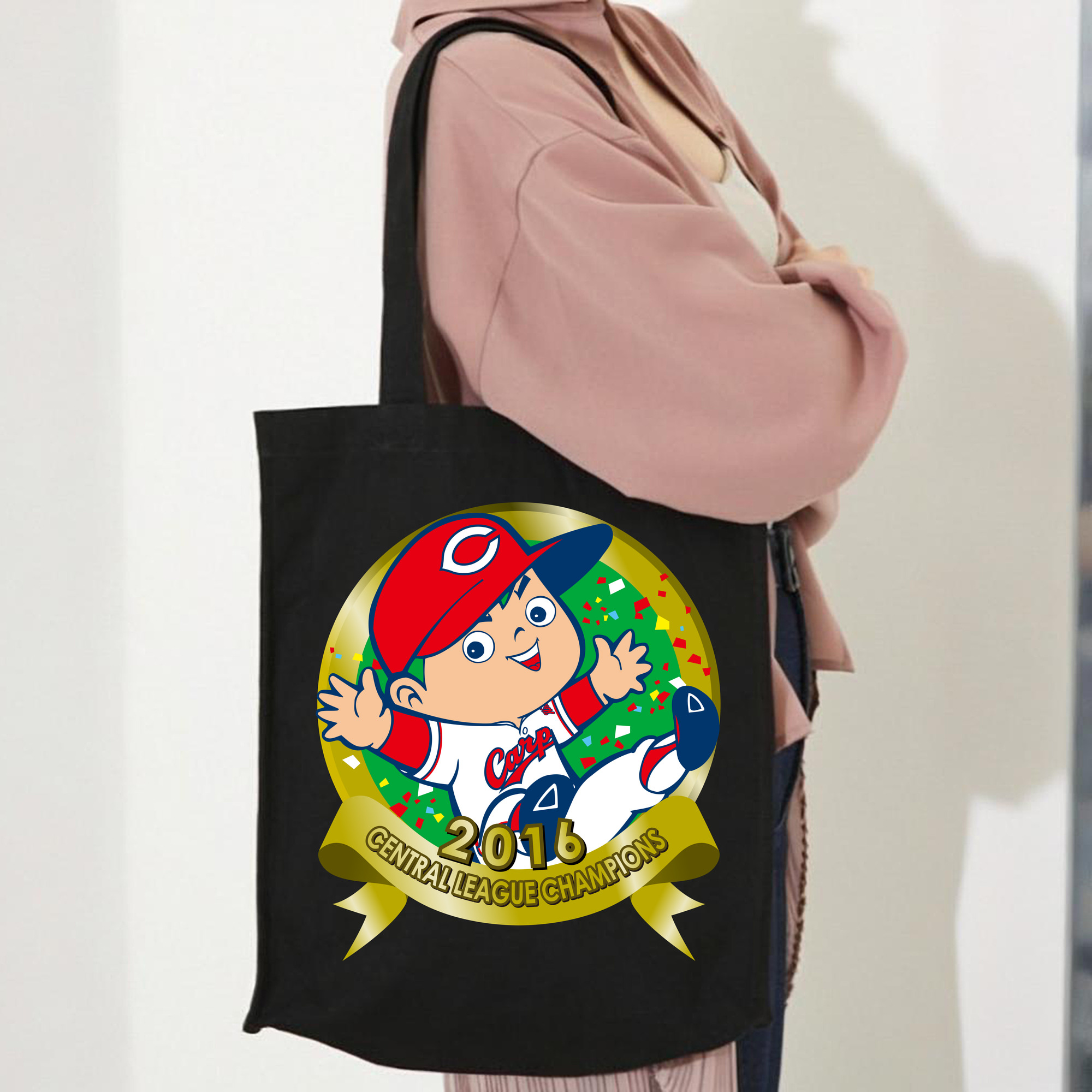 HIROSHIMA TOYO CARP MASCOT CARP BOYA CENTRAL LEAGUE CHAMPIONS 2016 Logo