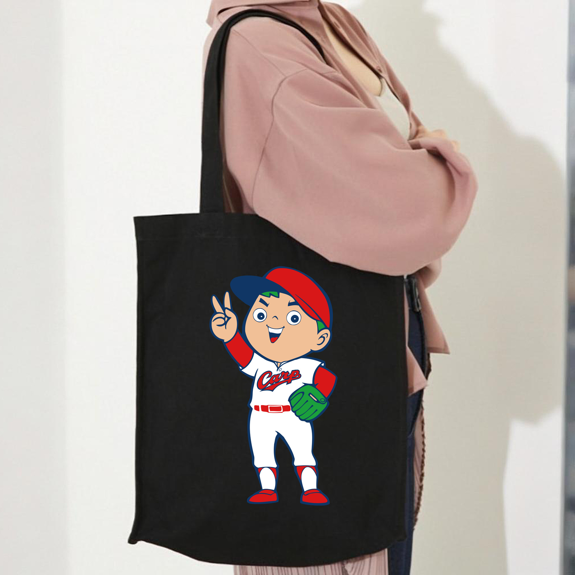 HIROSHIMA TOYO CARP MASCOT CARP BOYA APPLICATION VICTORY SMILE Logo