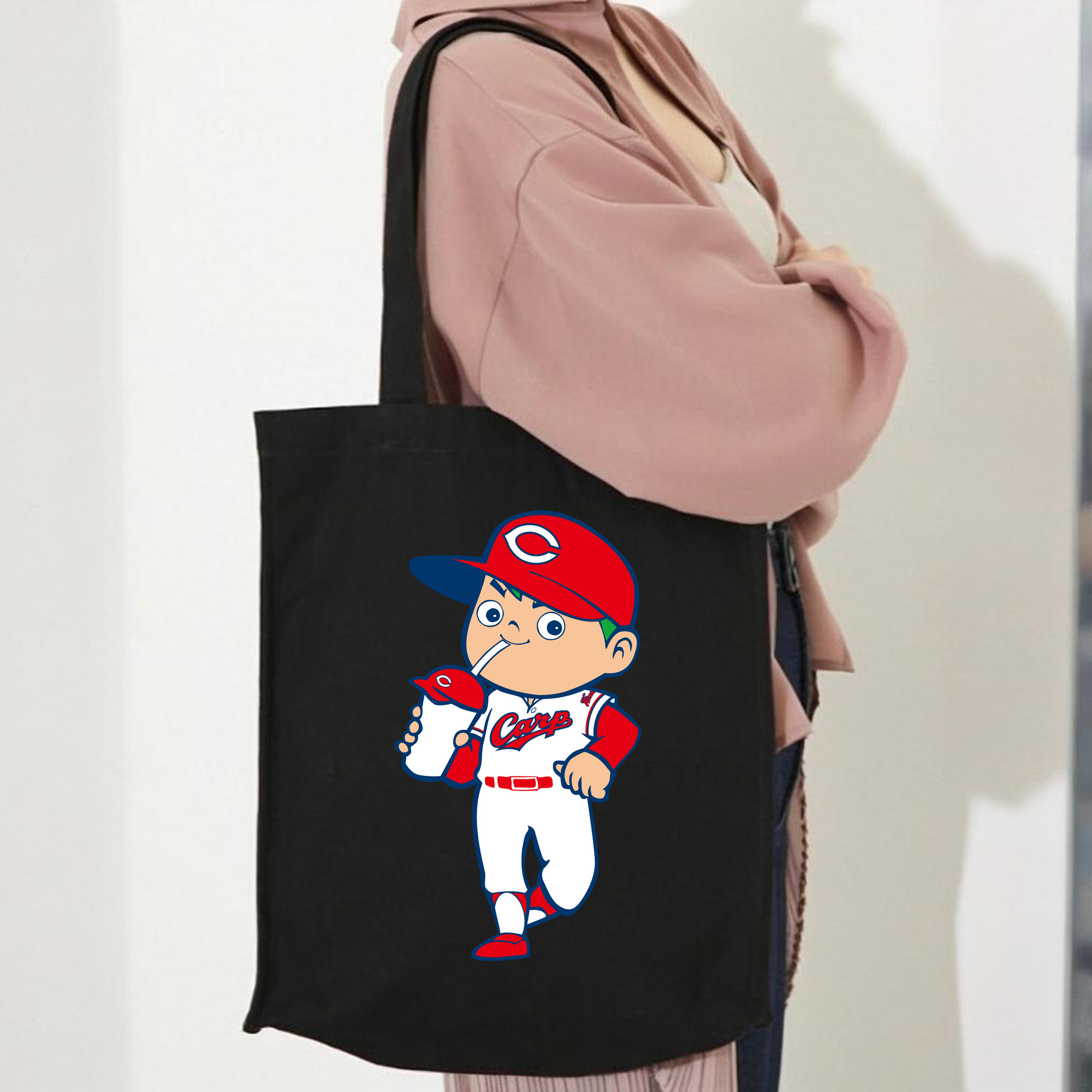 HIROSHIMA TOYO CARP MASCOT APPLICATION DRINK Logo