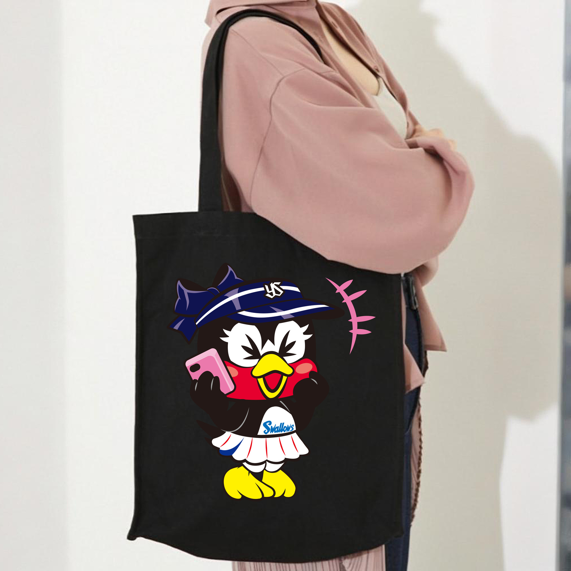 TOKYO YAKULT SWALLOWS MASCOT TSUBAMI APPLICATION SURPRISED Logo