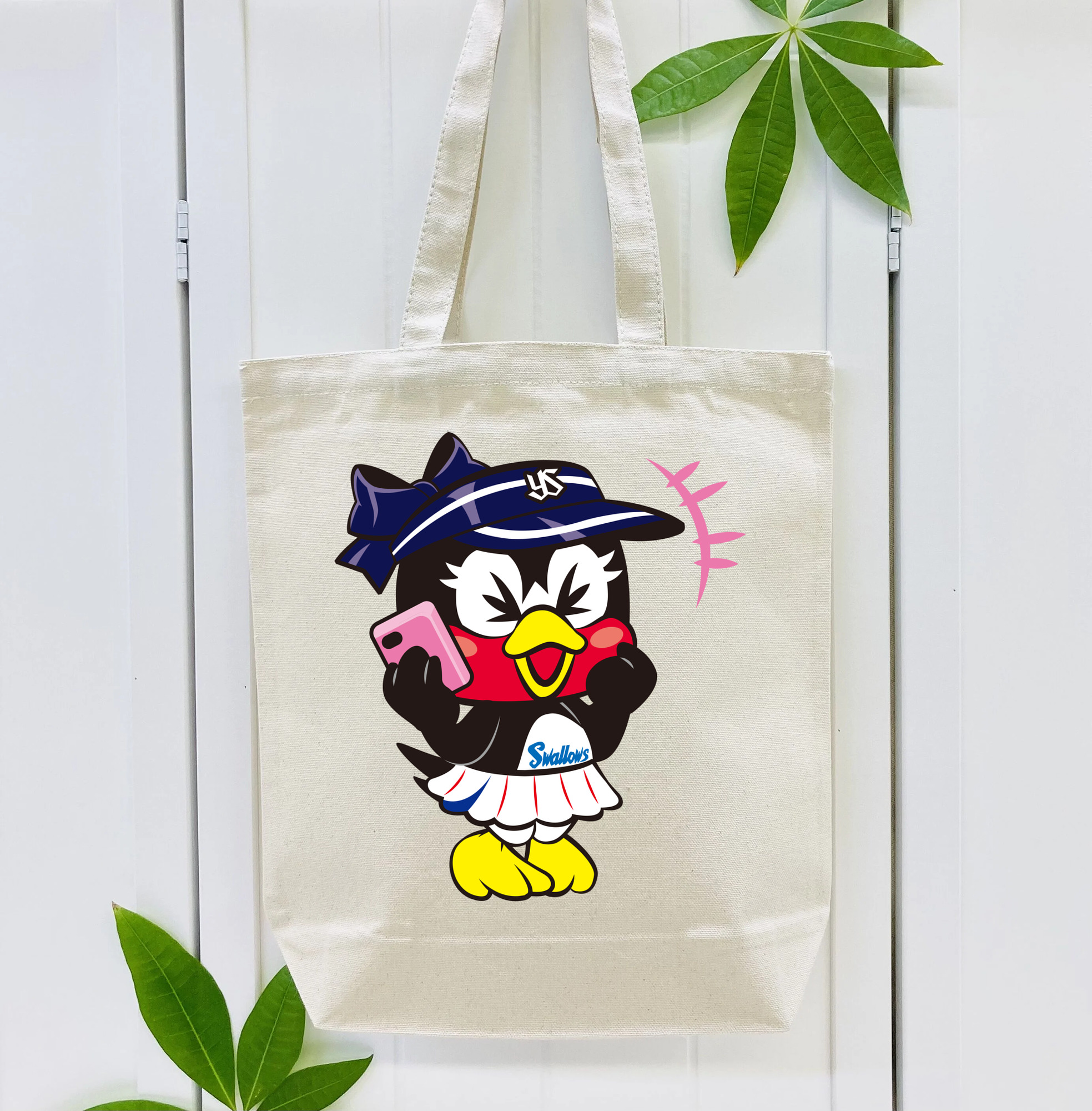 TOKYO YAKULT SWALLOWS MASCOT TSUBAMI APPLICATION SURPRISED Logo