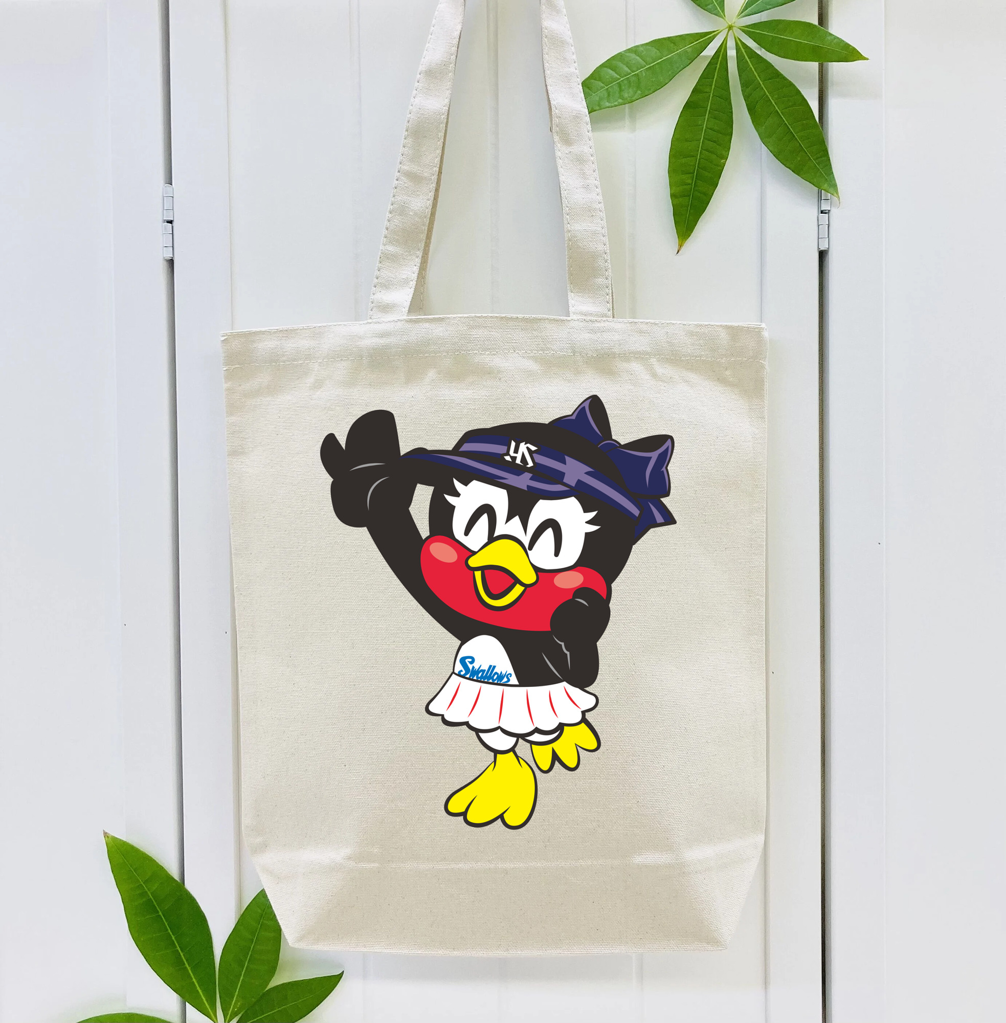TOKYO YAKULT SWALLOWS MASCOT TSUBAMI APPLICATION SMILE WALKING Logo
