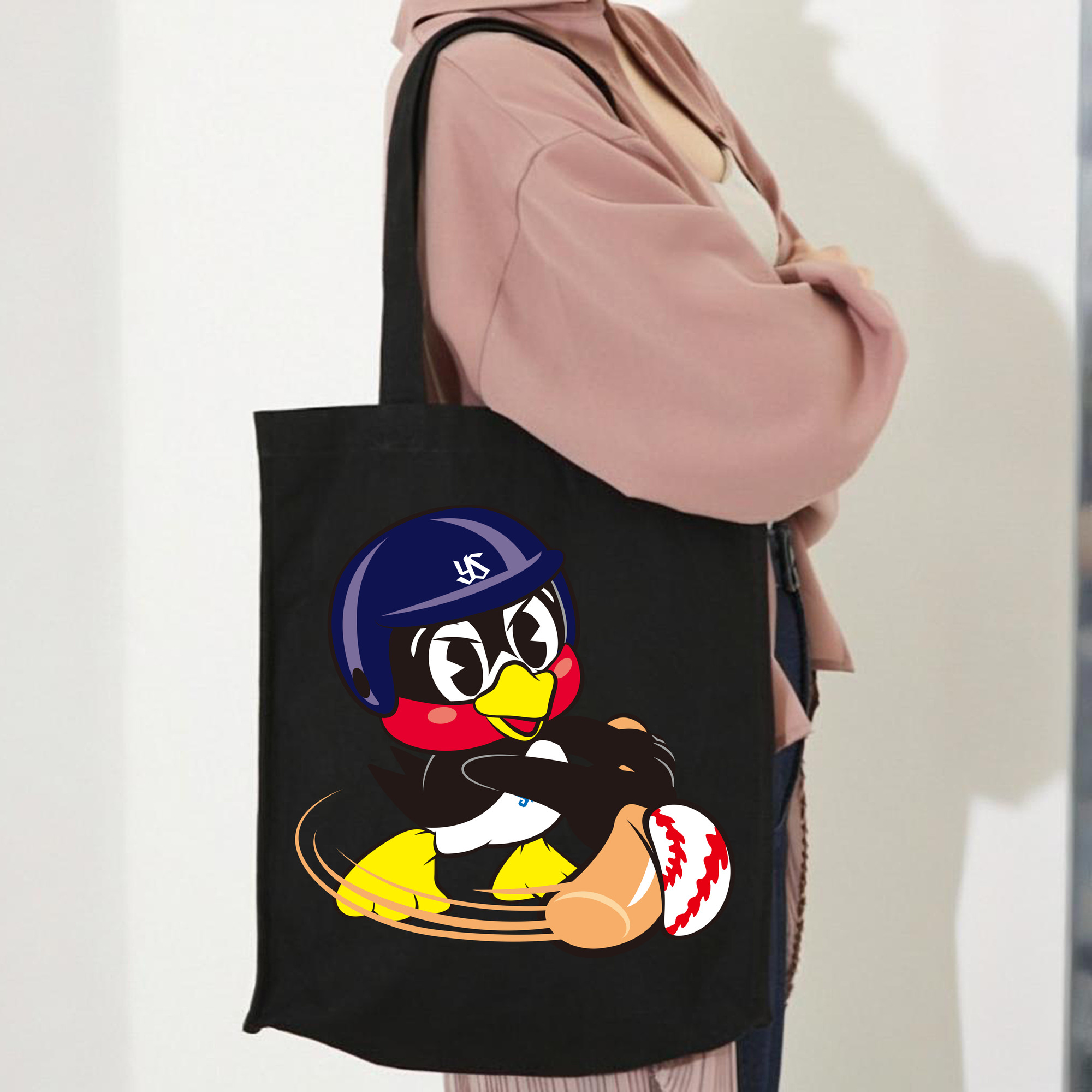 TOKYO YAKULT SWALLOWS MASCOT TSUBAKURO RIGHT-HANDED BATTER APPLICATION Logo