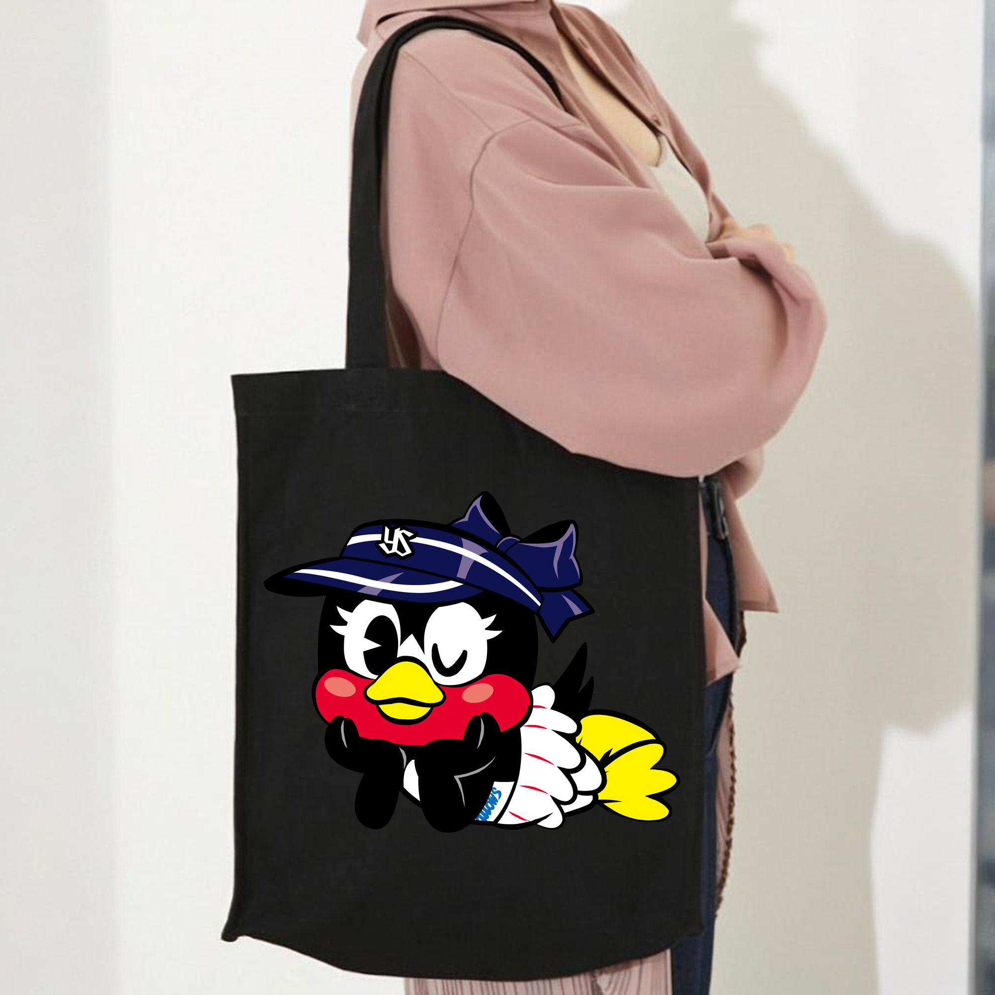 TOKYO YAKULT SWALLOWS MASCOT TSUBAMI APPLICATION LIE DOWN FORWARD Logo