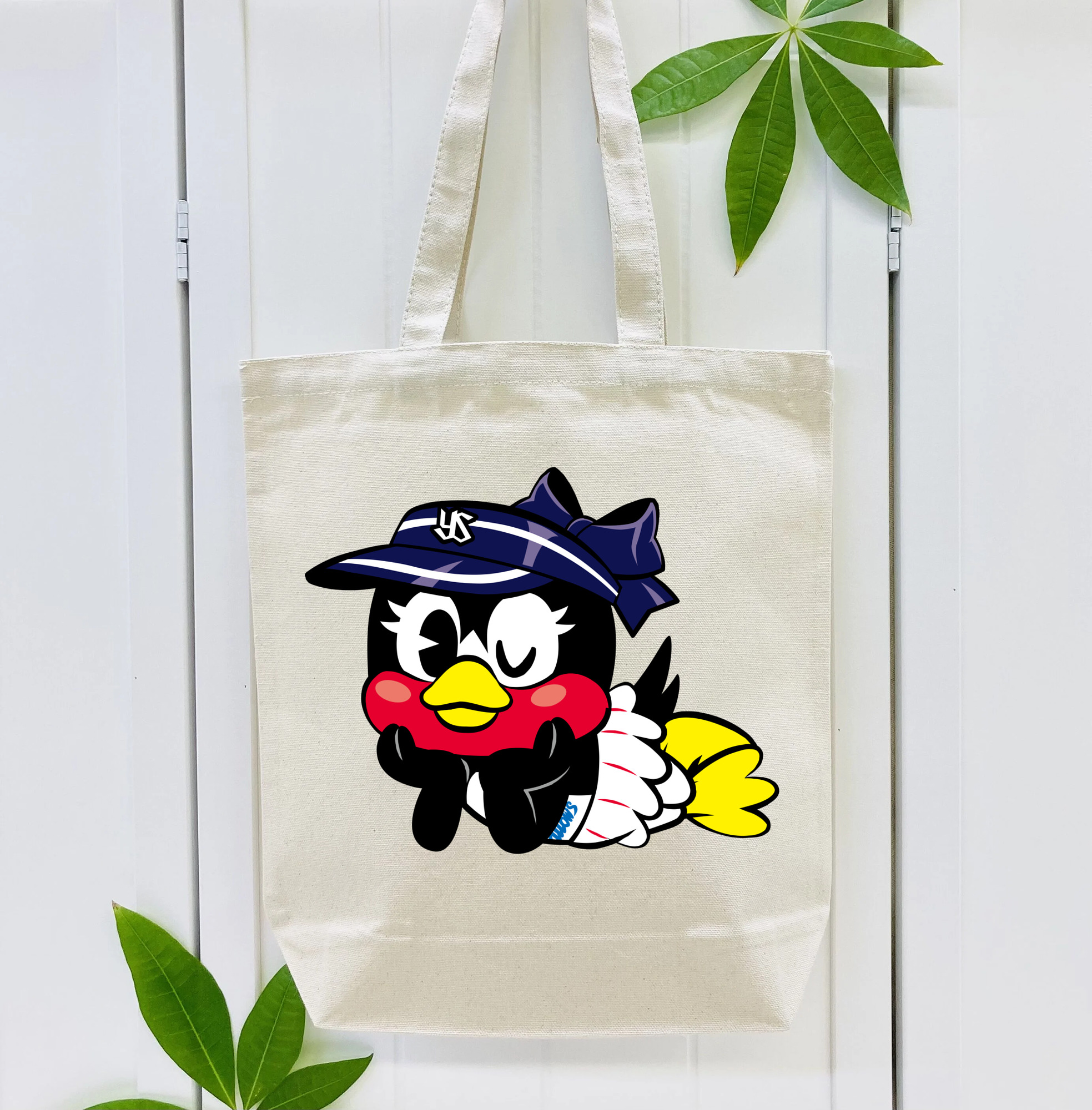 TOKYO YAKULT SWALLOWS MASCOT TSUBAMI APPLICATION LIE DOWN FORWARD Logo