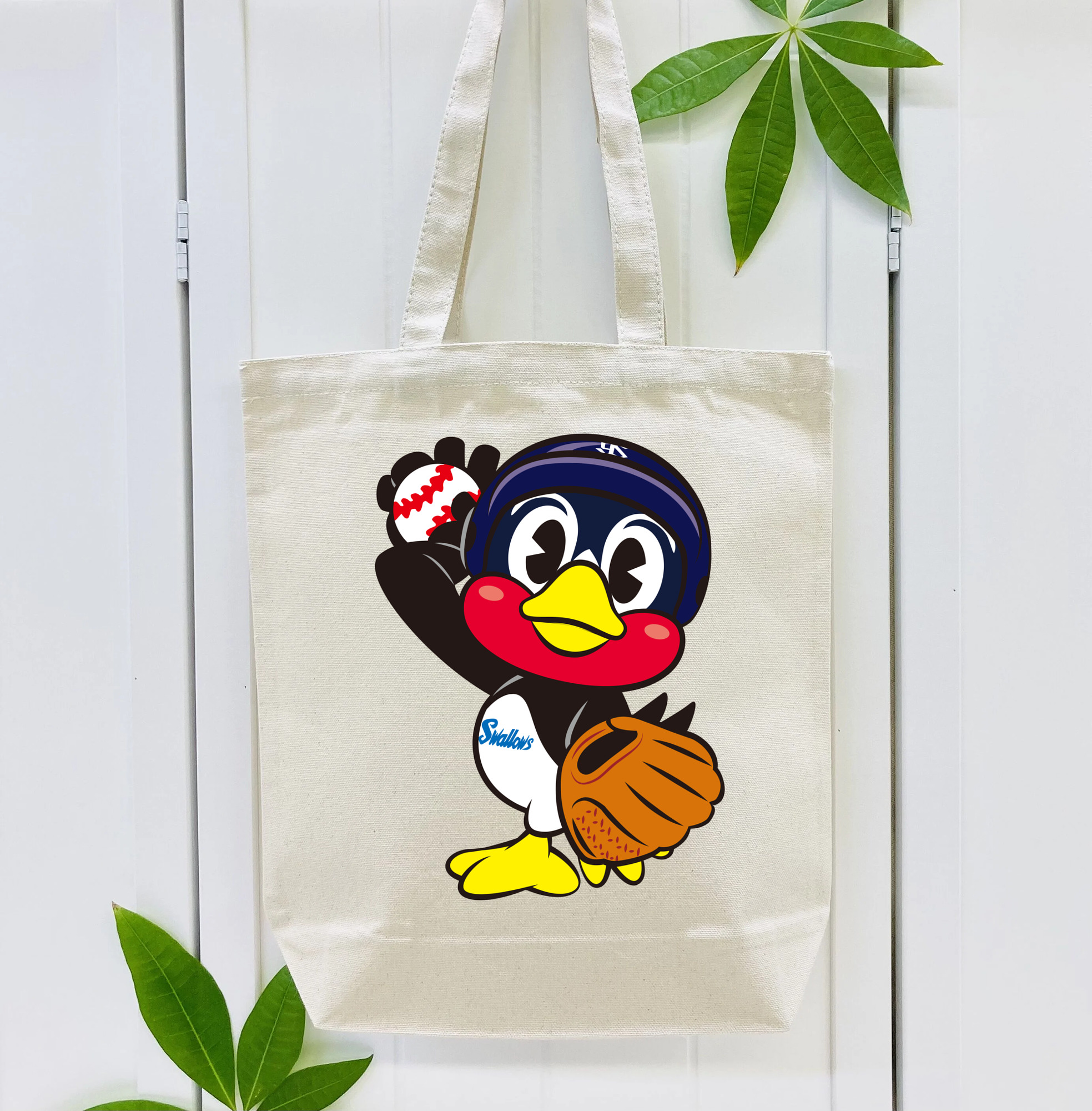 TOKYO YAKULT SWALLOWS MASCOT TSUBAKURO RIGHT-HANDED PITCHER APPLICATION Logo